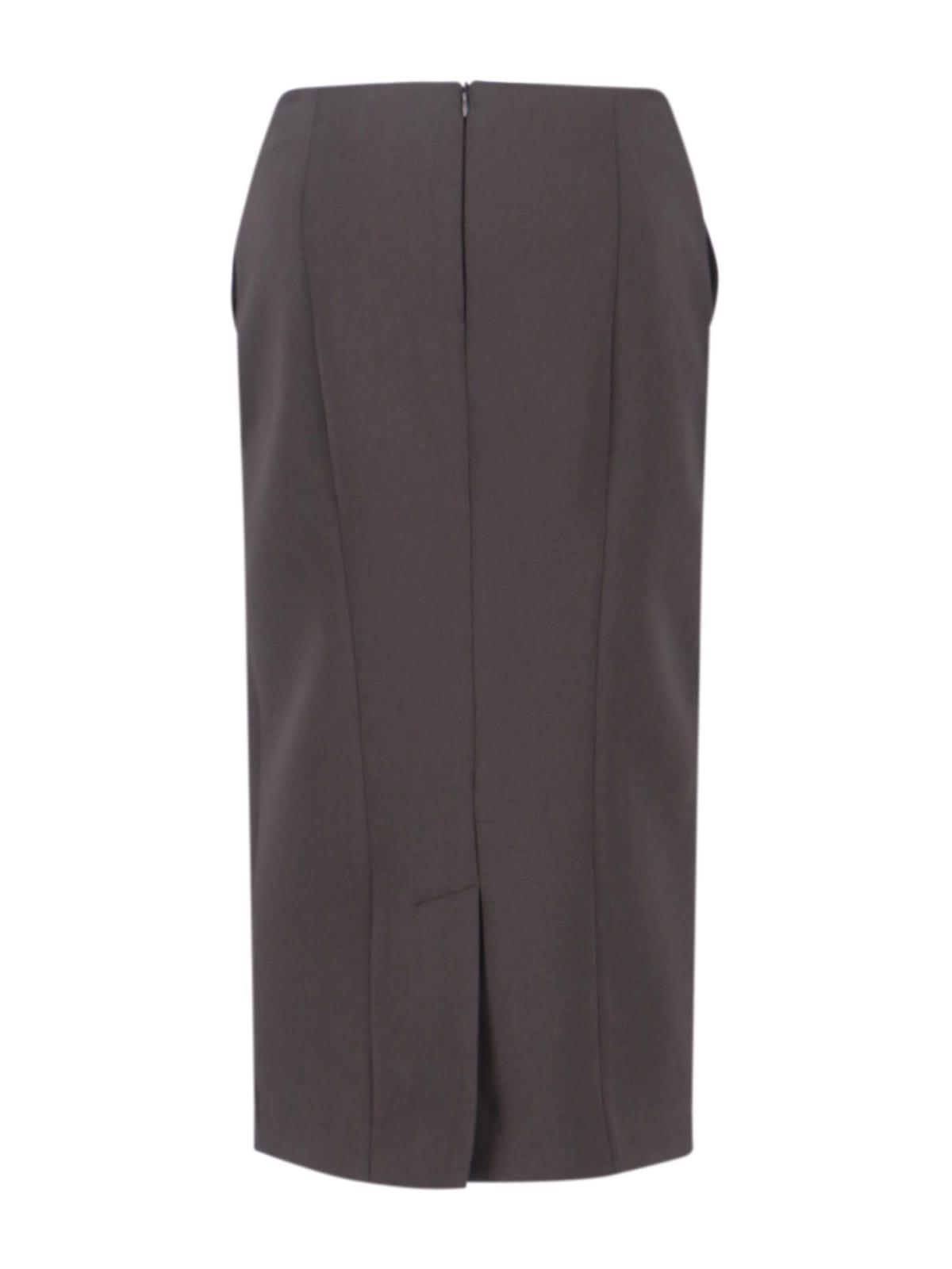 GIORGIO ARMANI VIRGIN WOOL MIDI SKIRT スカート Giorgio Armani Skirts for Women | Online Sale up to 70% off