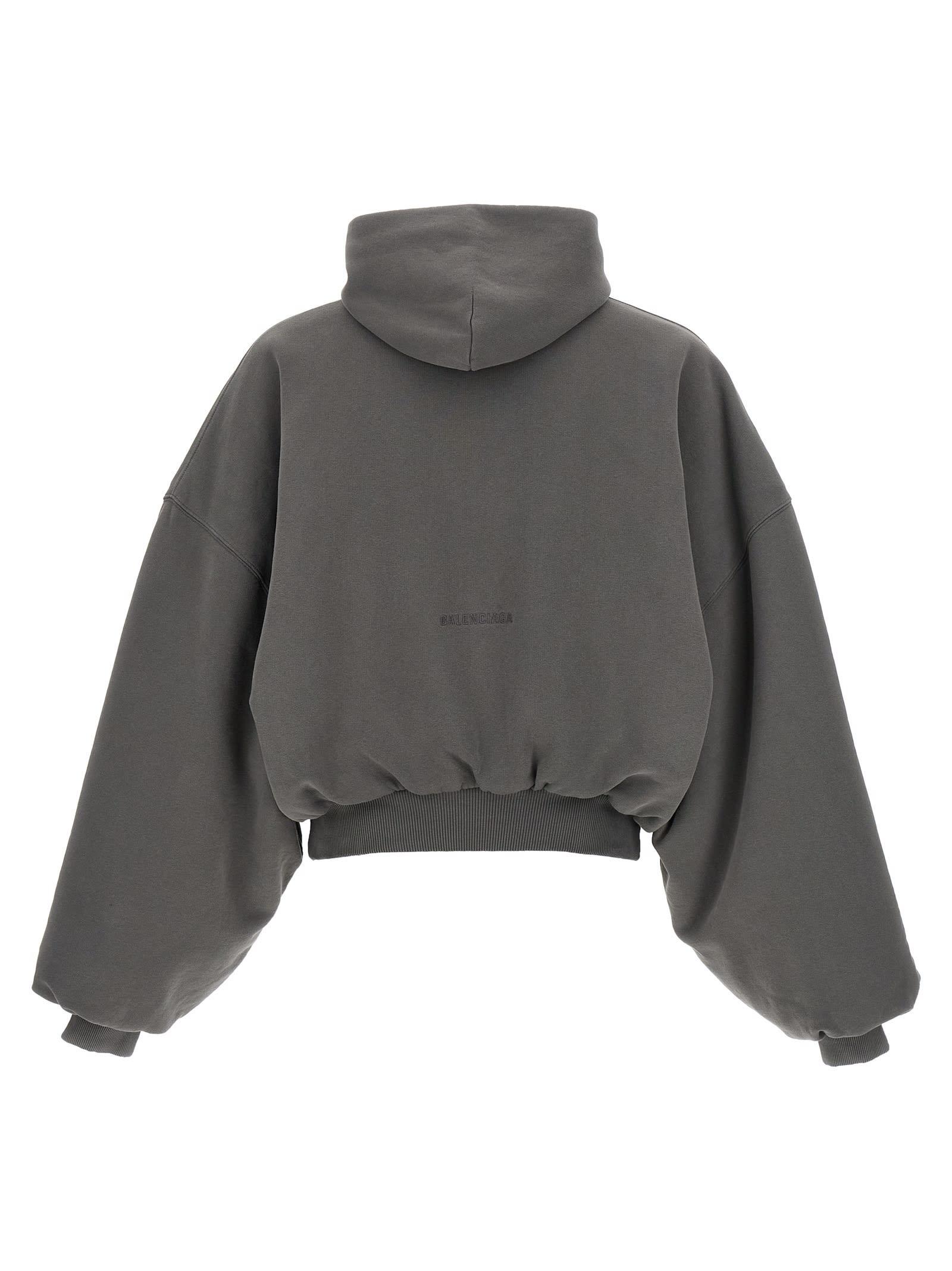 服/ファッション Balenciaga HUMAN BEING Bomber Hoodie  S Balenciaga Human Being Hoodie in Gray for Men | Lyst