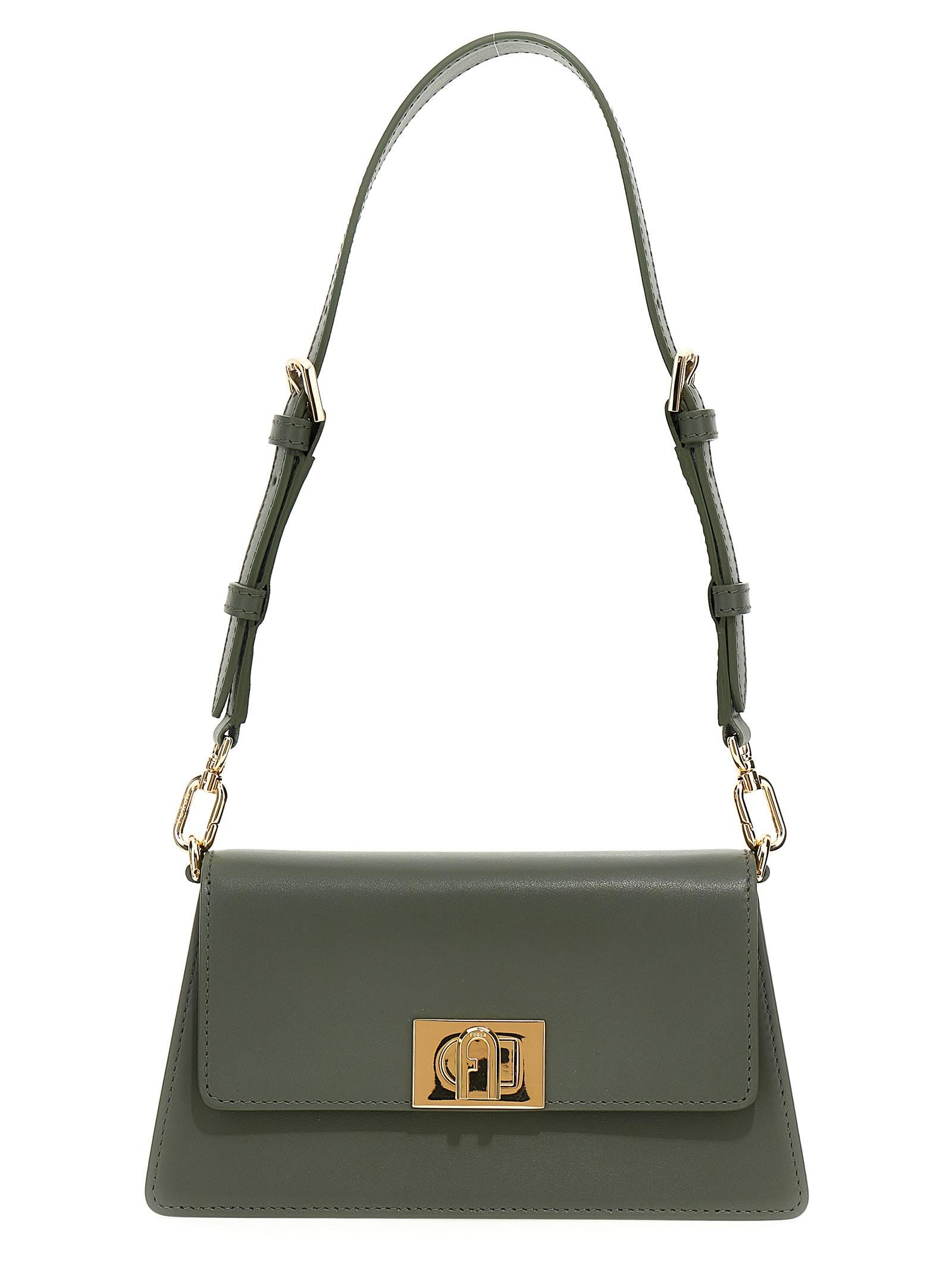 Furla Zoe Shoulder Bags in Green | Lyst