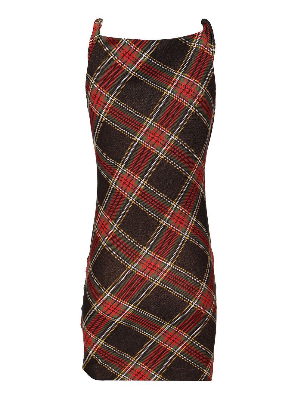 ワンピース VIVIENNE WESTWOOD ANNA PENCIL DRESS Vivienne Westwood Checked Sleeveless Dress in Red | Lyst
