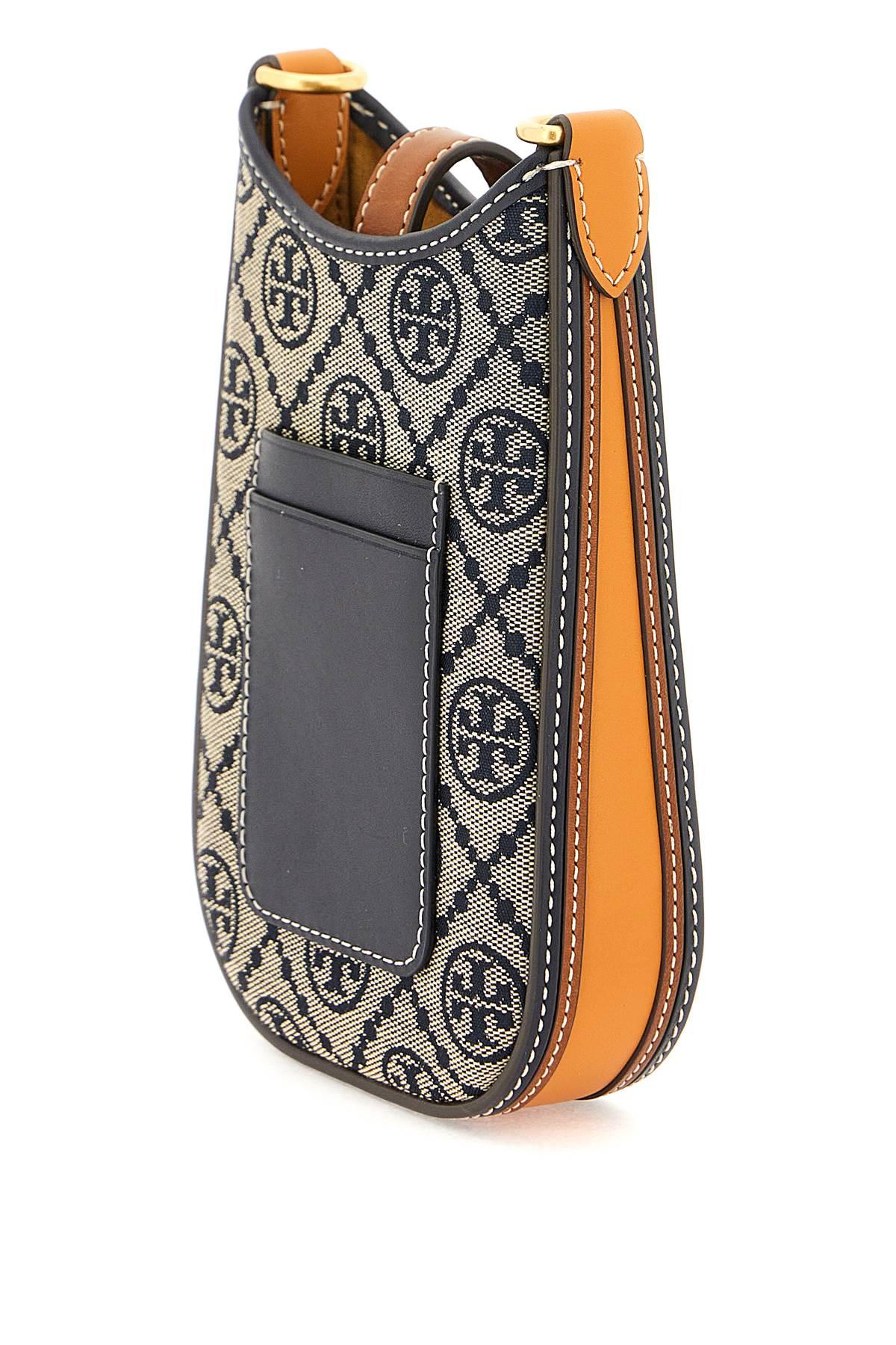 Tory Burch T Monogram Phone Holder in Black