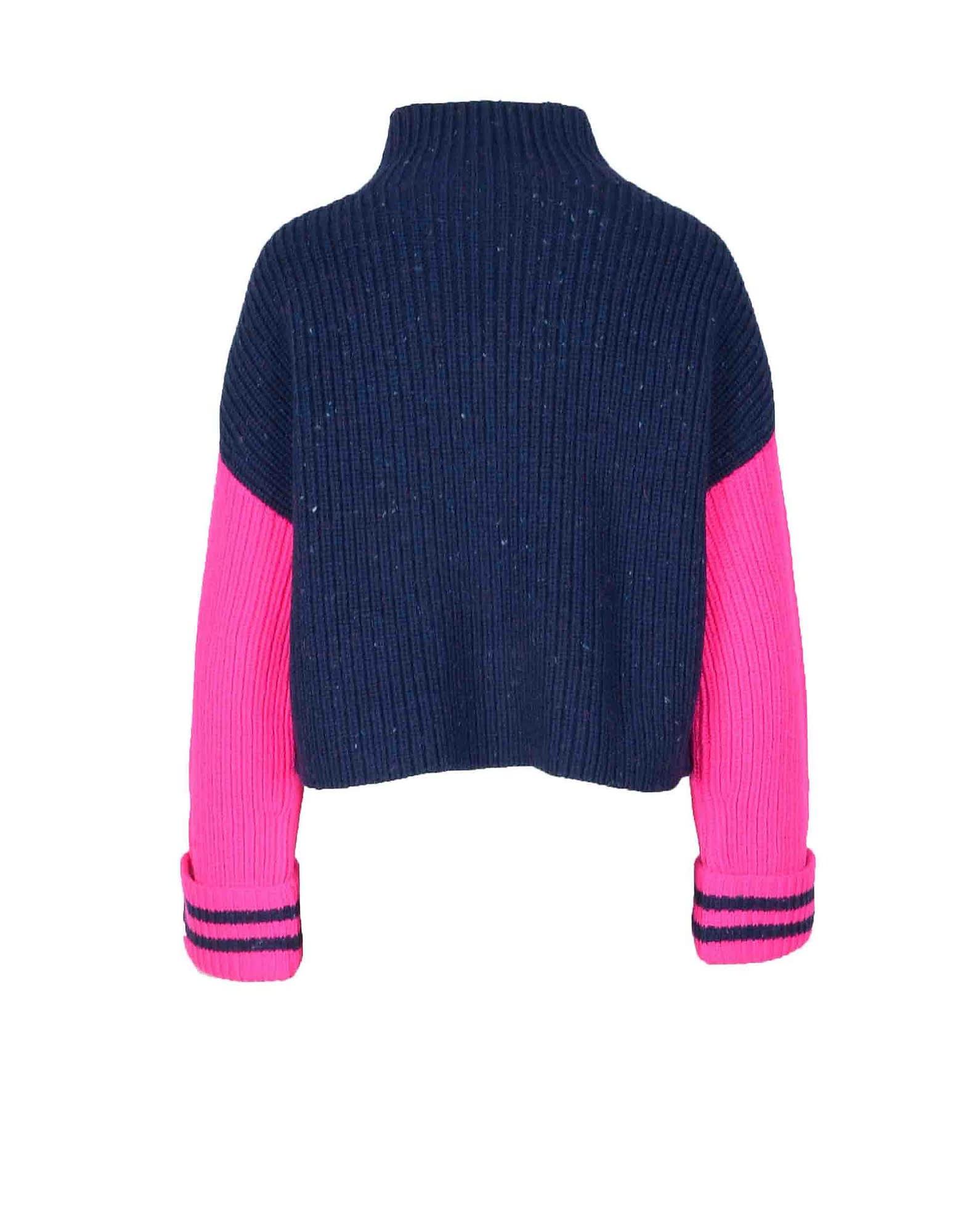 Blue / Fuchsia Sweater | Lyst