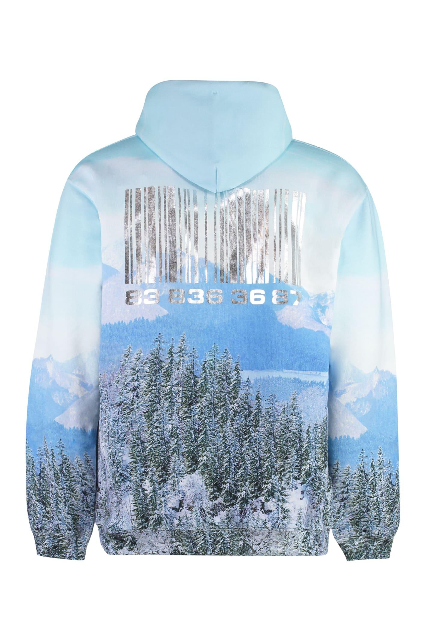 Vetements Neuschwanstein Winter Printed Cotton Hoodie in Blue for Men Lyst UK