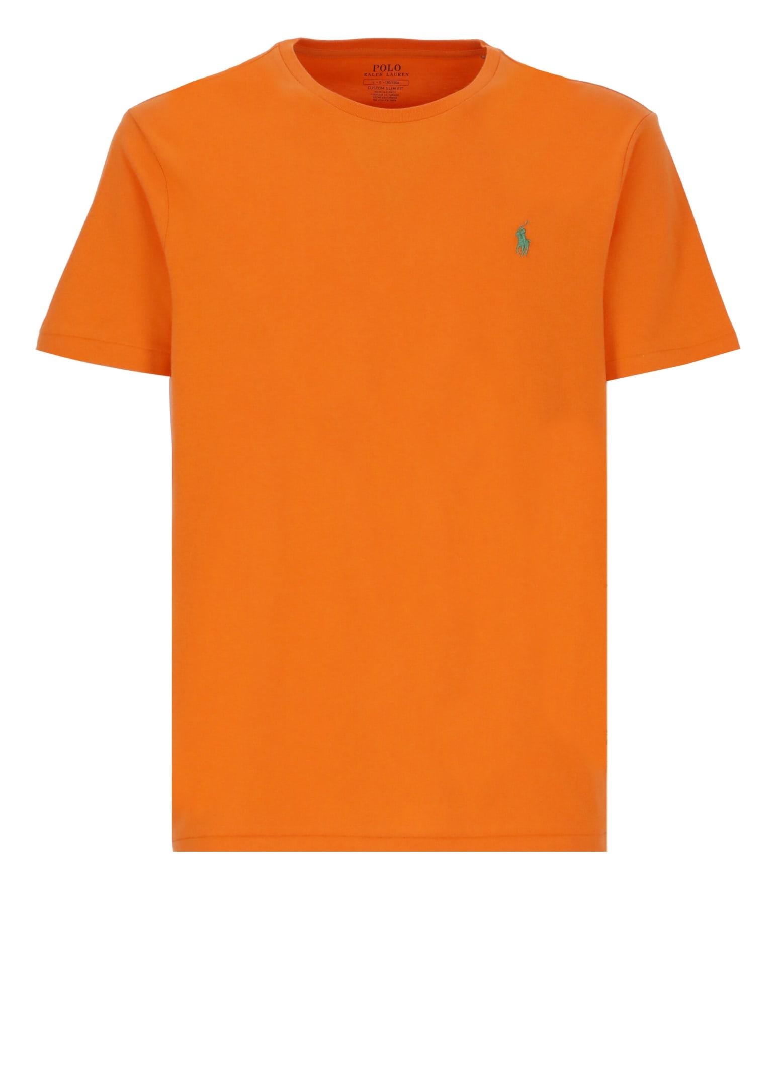 Ralph Lauren T-shirt With Pony in Orange for Men | Lyst
