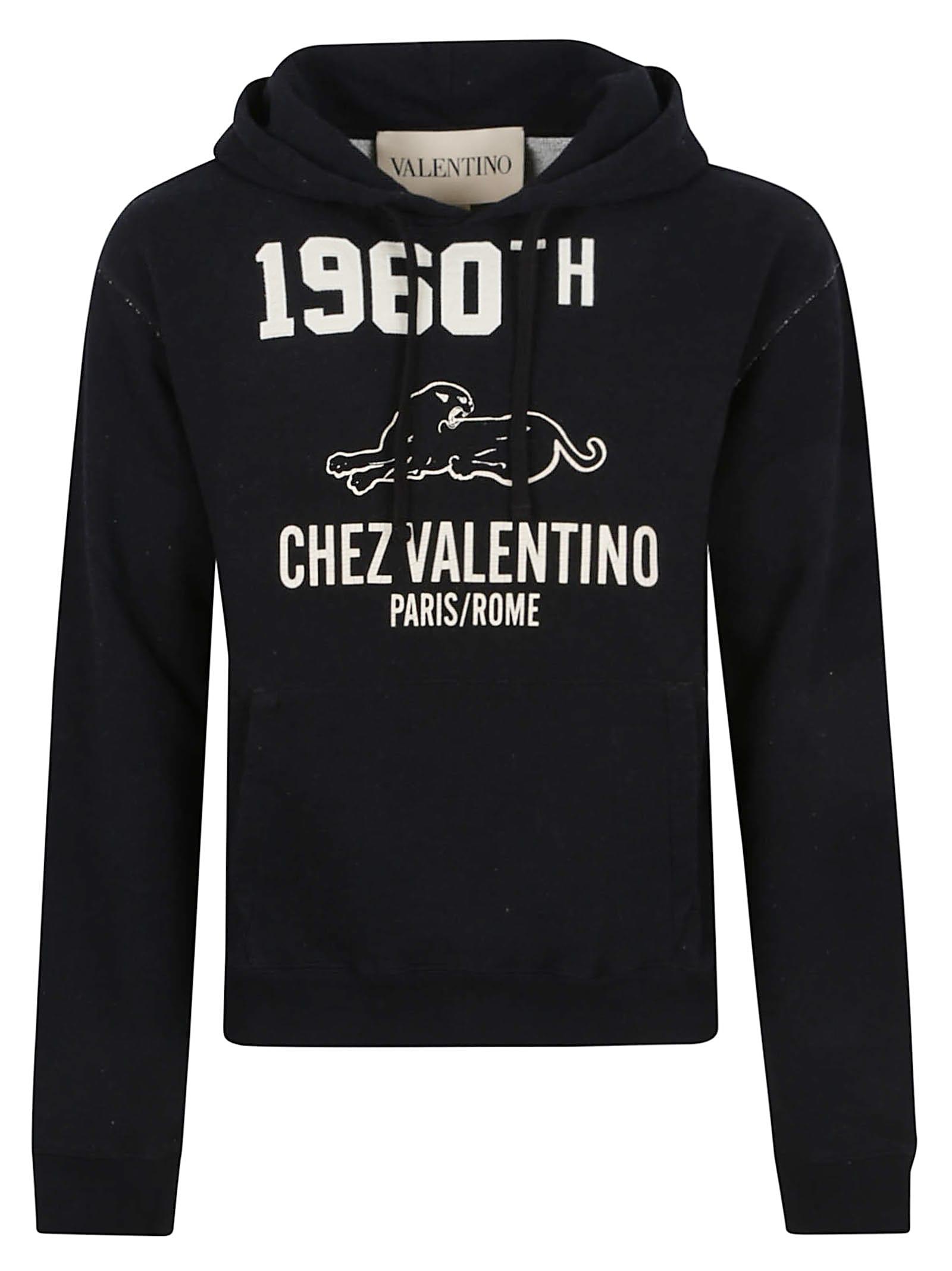 パーカー・フーディ Valentino Garavani Felpa In Jersey Stampa Chez Valentino Valentino Garavani Chez-print Hoodie | Neutrals | FARFETCH ID