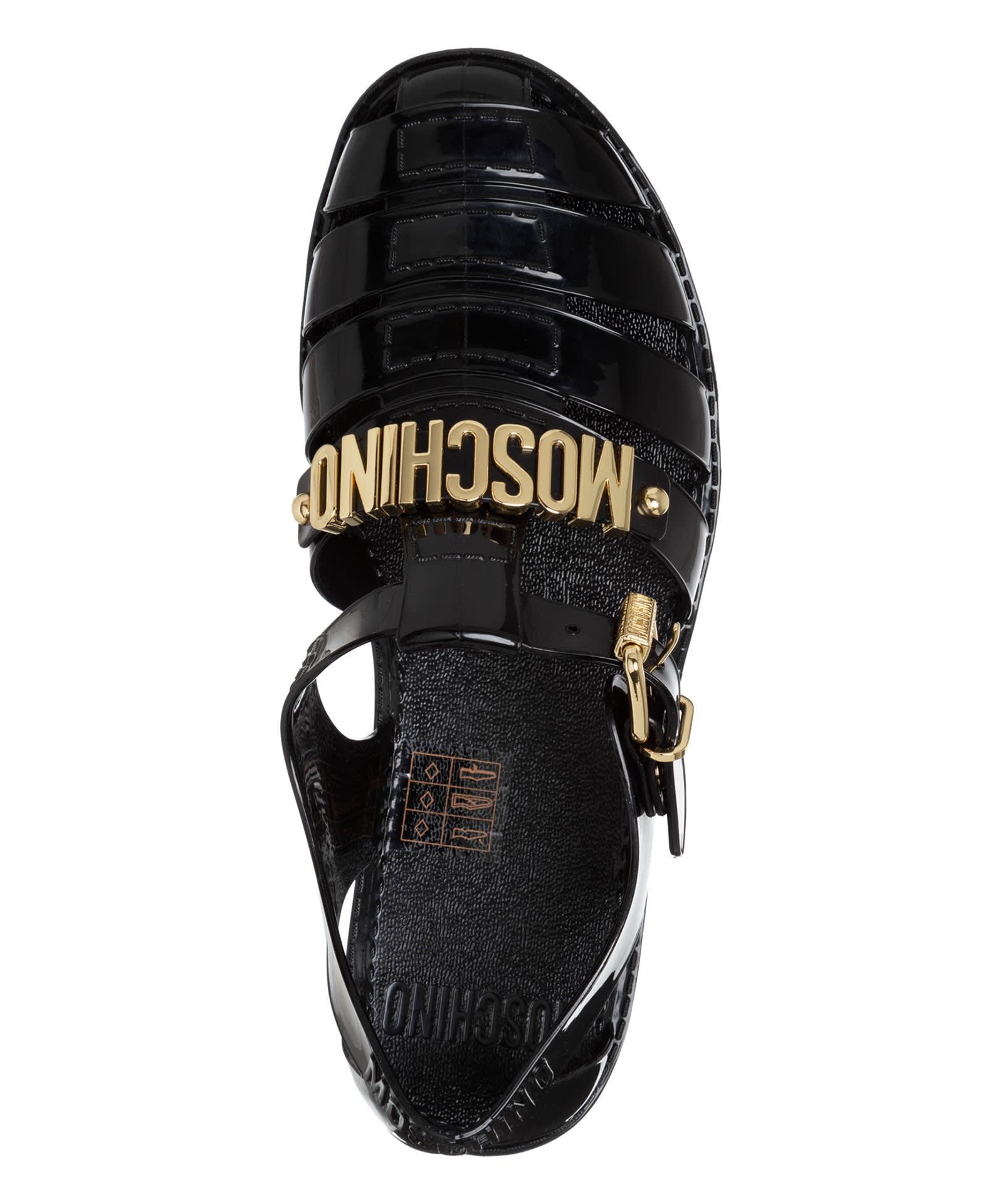 moschino jelly shoes
