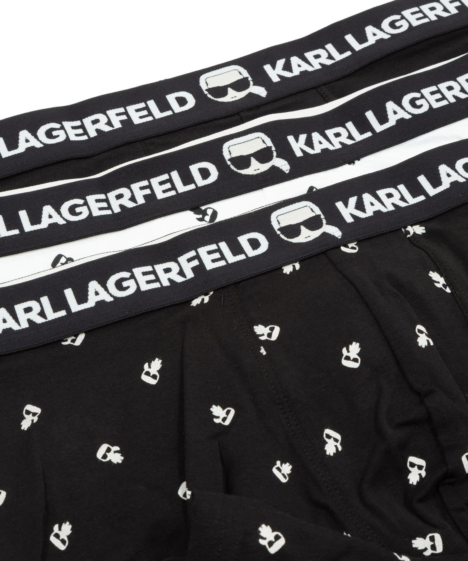 Karl Lagerfeld monogram-pattern Swim Shorts - Farfetch