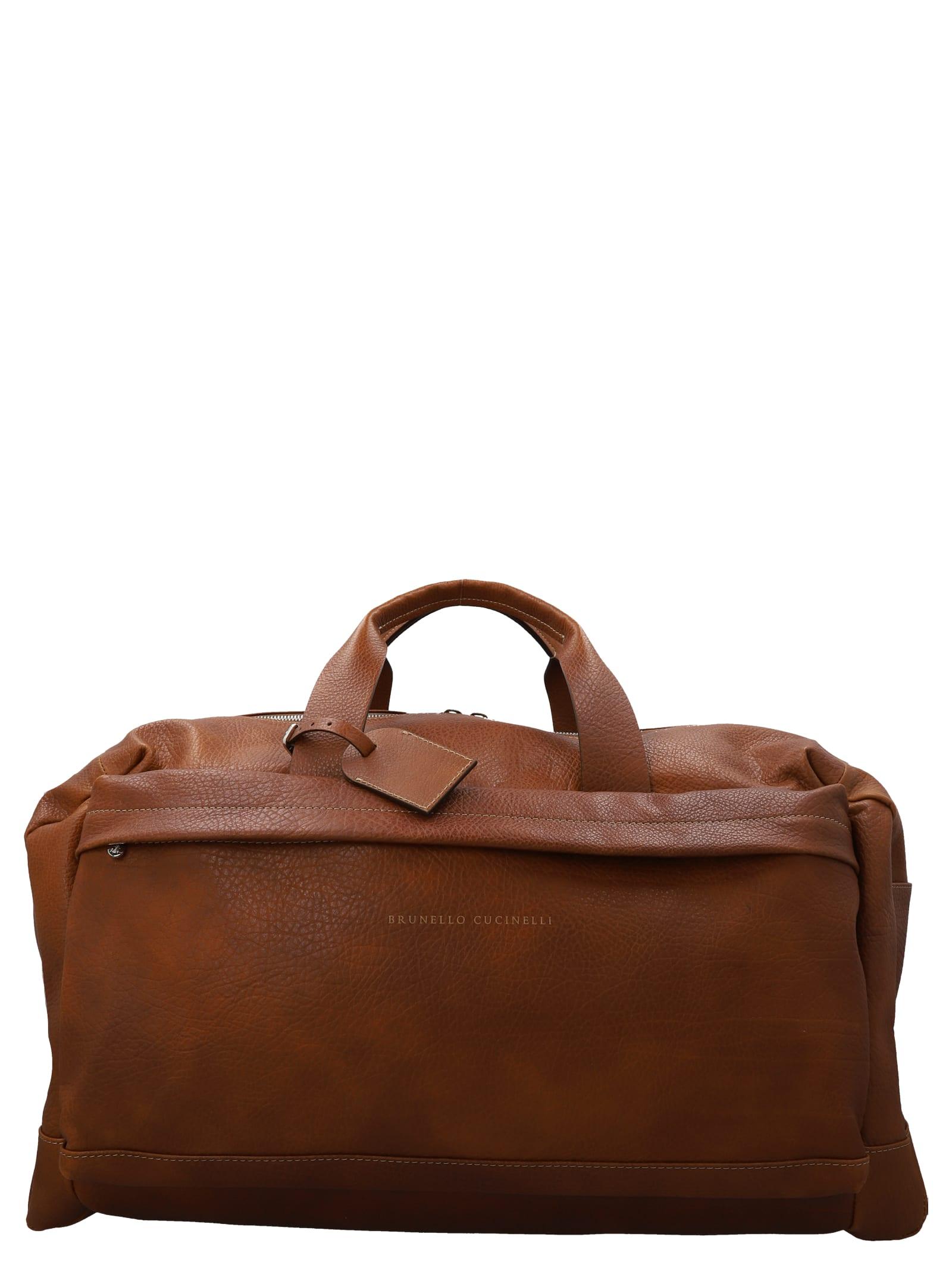 Brunello Cucinelli 'street' Duffel Bag in Brown for Men Lyst
