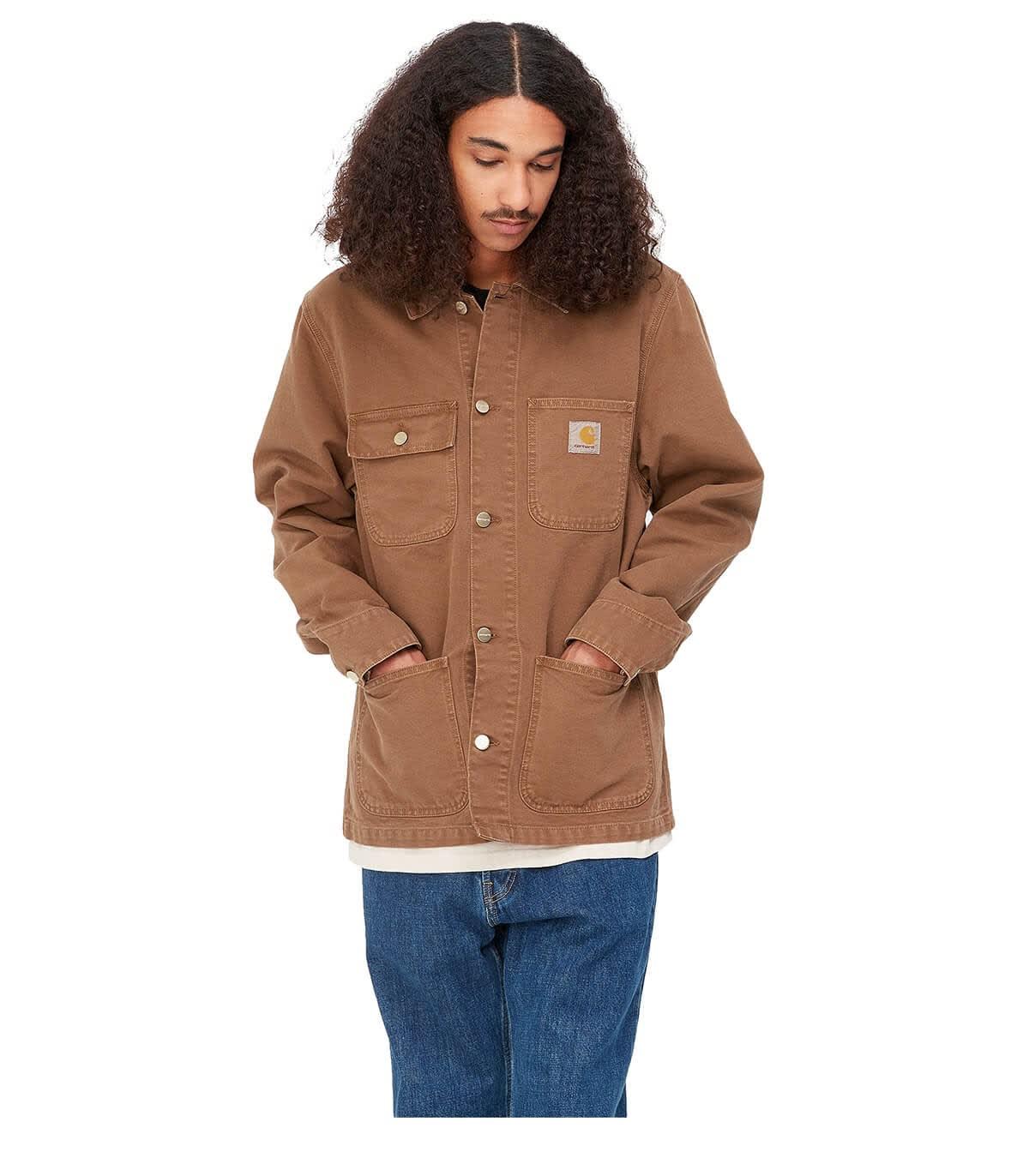 Carhartt WIP Michigan Tamarind Coat in Brown for Men | Lyst