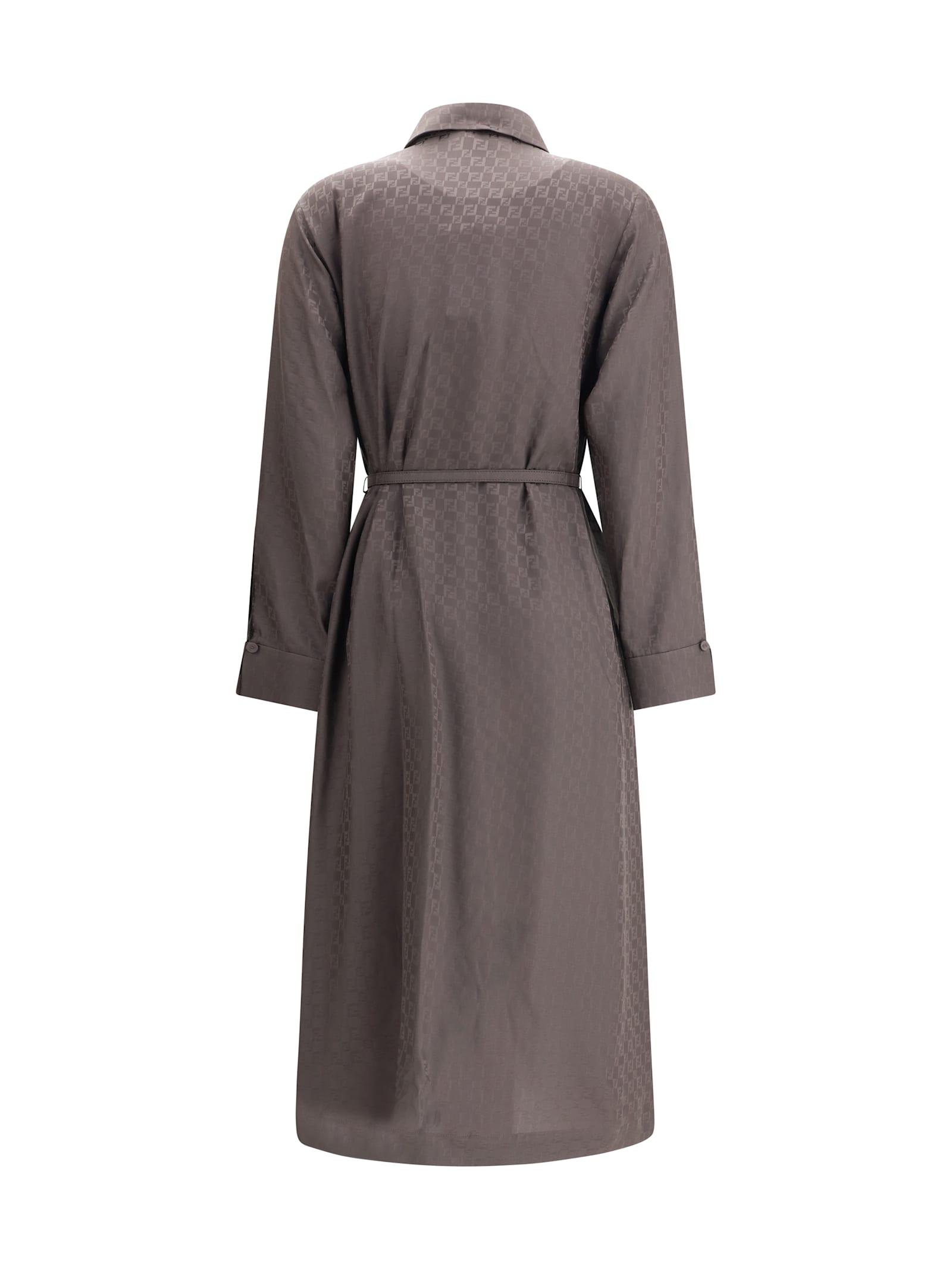 ワンピース FENDI Cotton dress with ff motif Marrone Cotton dress with ff motif FENDI - Nugnes1920