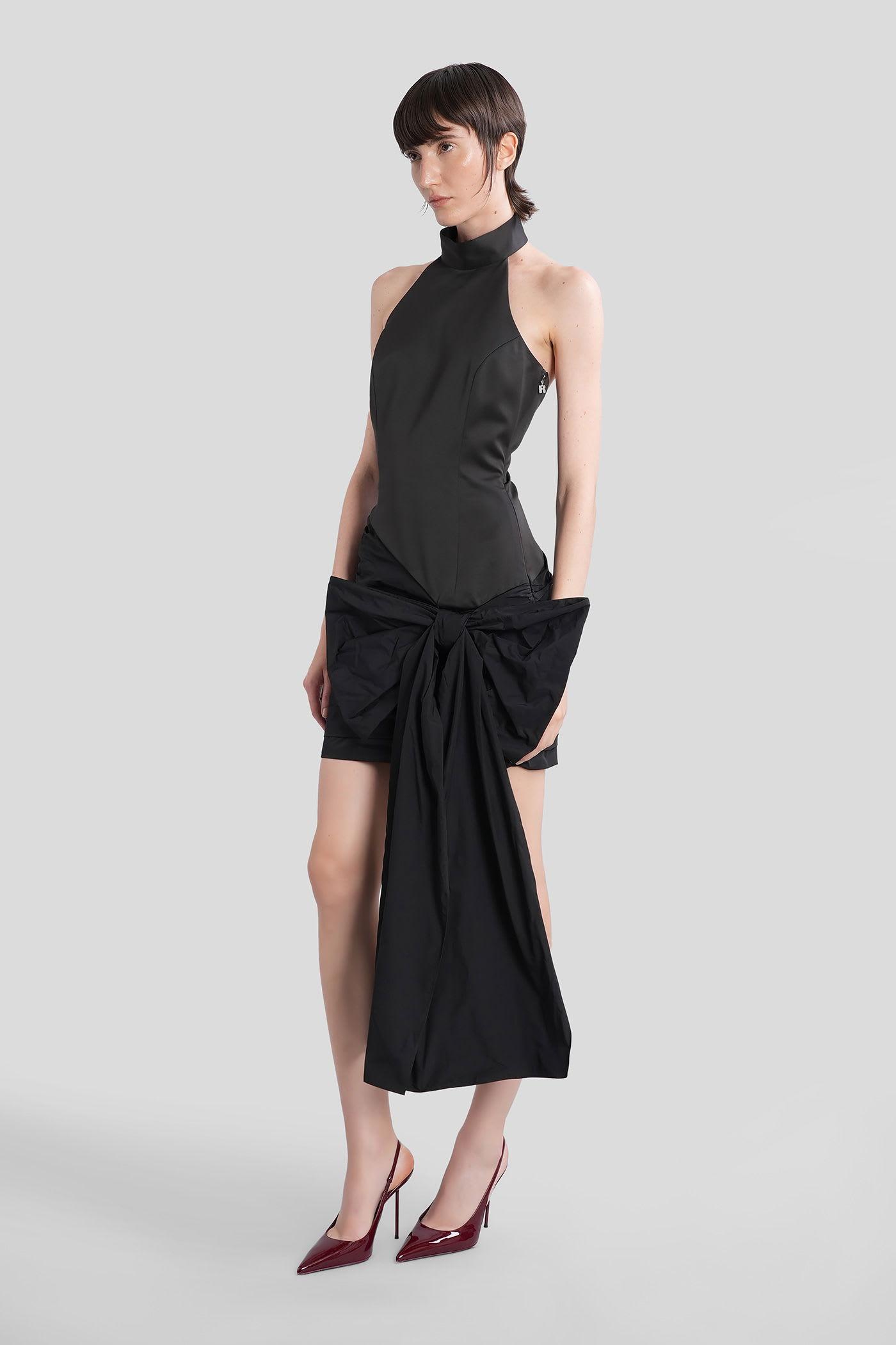 ワンピース ROTATE SS23 Rotate Dresses Black (RT2318 19-4004) Sequin Midi Dress Black - ROTATE Birger Christensen