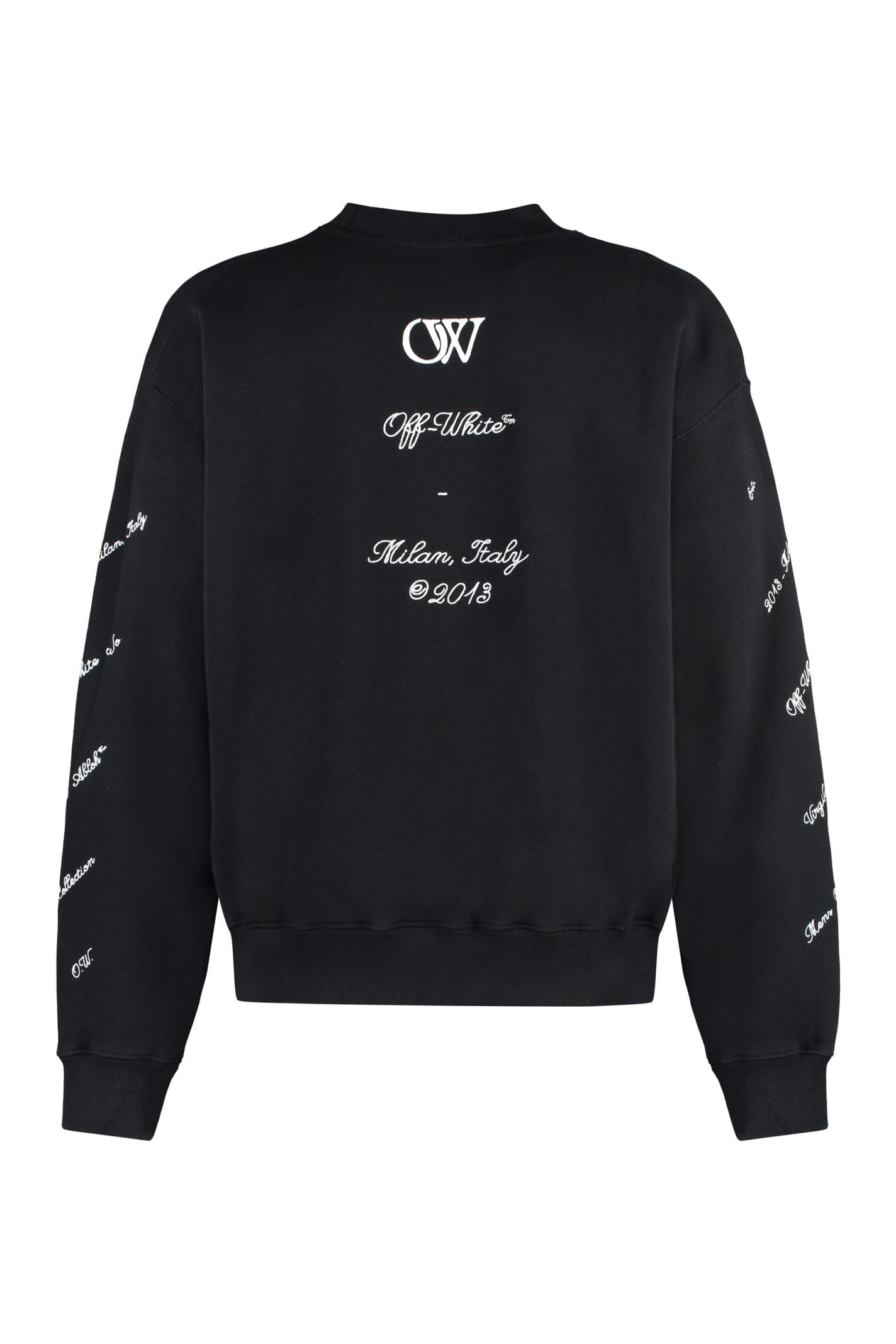 Off white black crew neck sale
