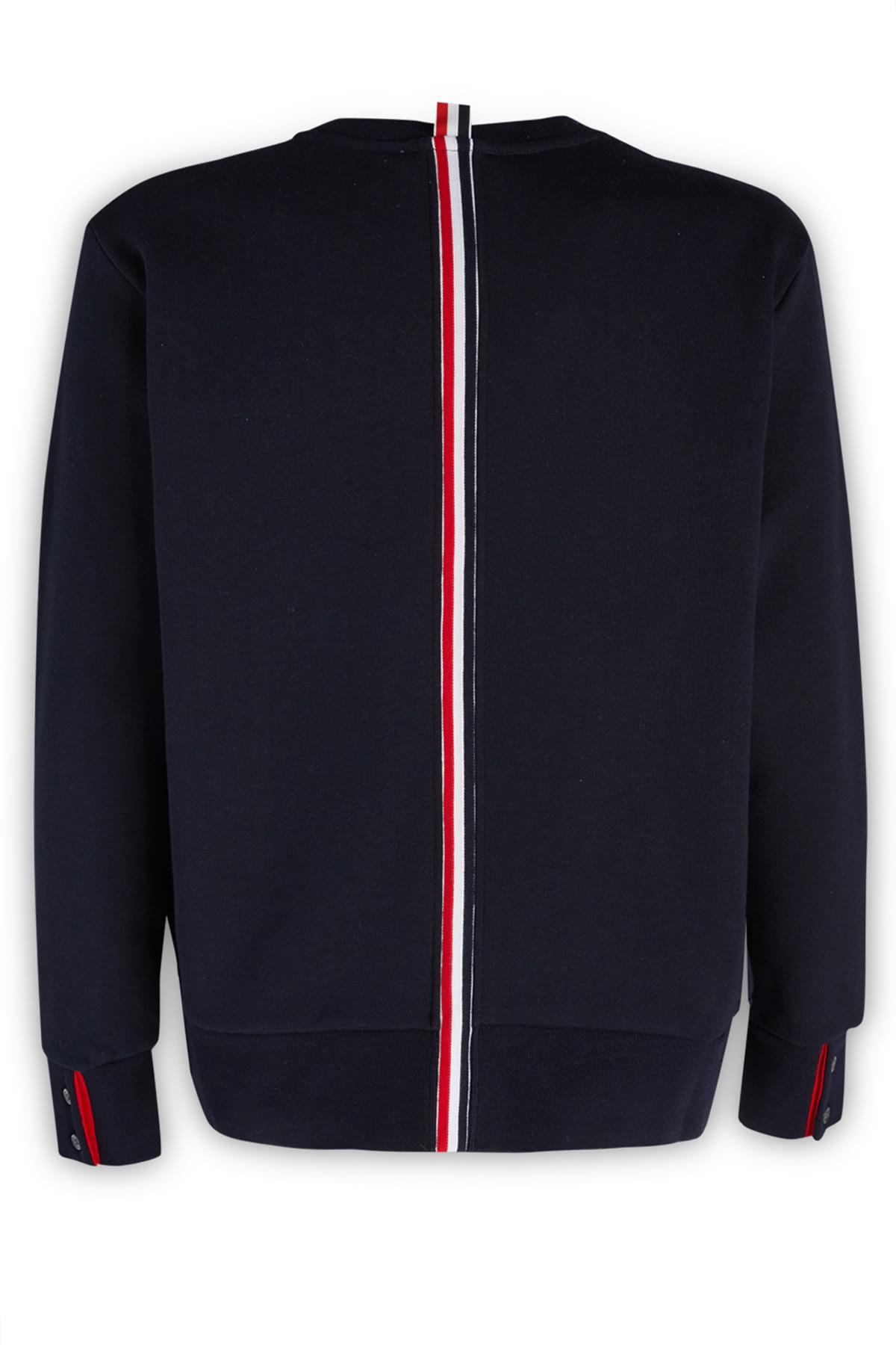 【関税&送料込】Thom Browne Midnight Blue Cotton Sweatshirt Thom Browne Midnight blue cotton sweatshirt