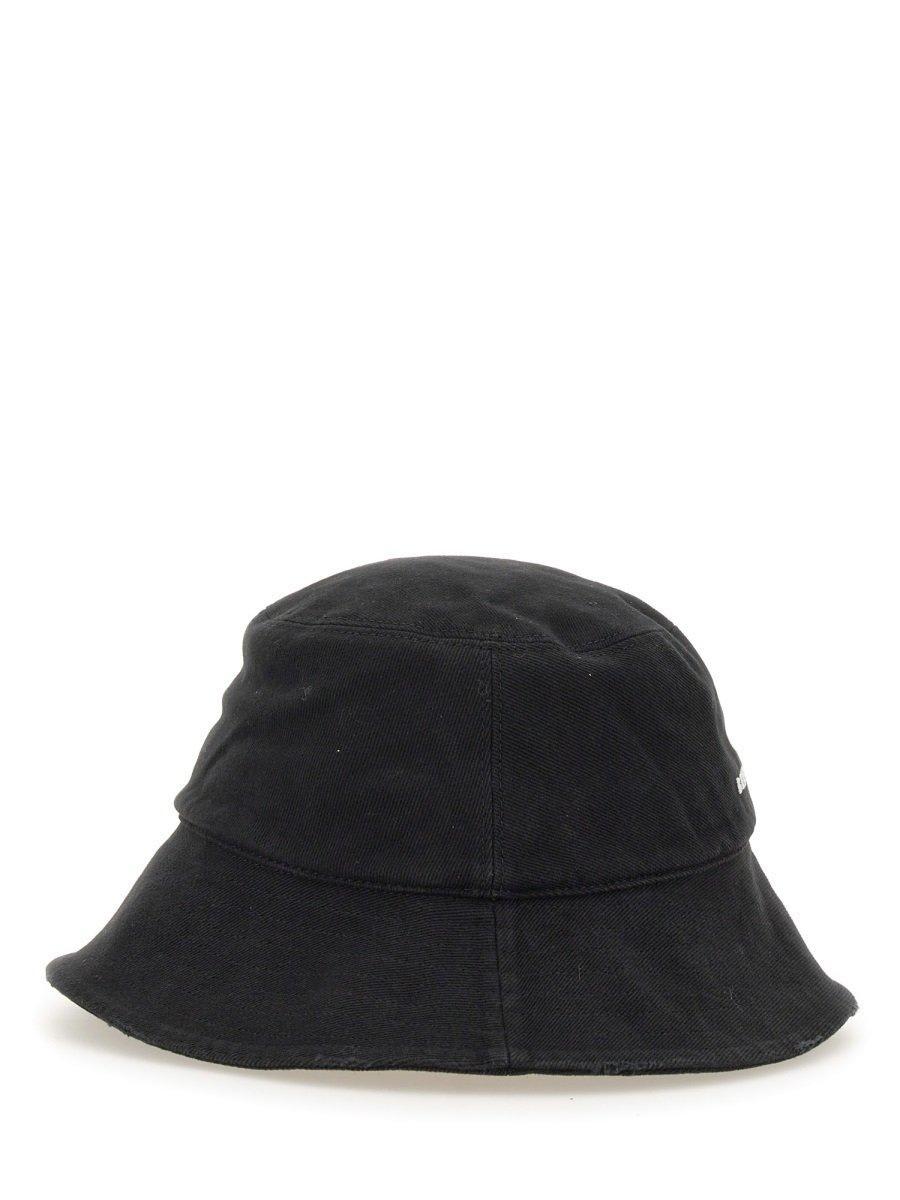 Skibform Byg op økologisk Balenciaga Logo Embroidered Bucket Hat in Black | Lyst