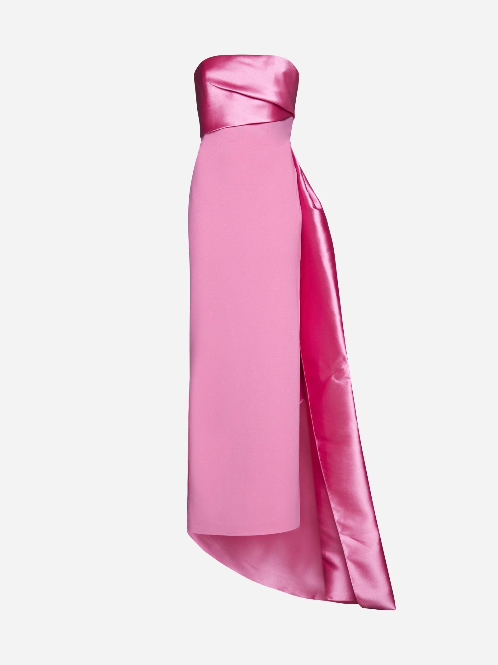 Solace London Kinsley Strapless Maxi Dress in Pink | Lyst