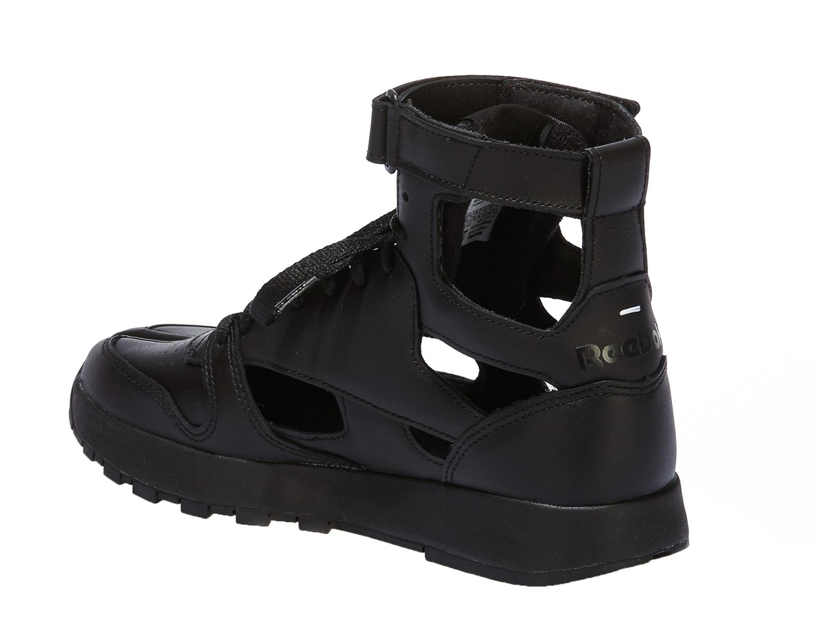 Maison Margiela Leather Gladiator High Top Sneakers in Black for 