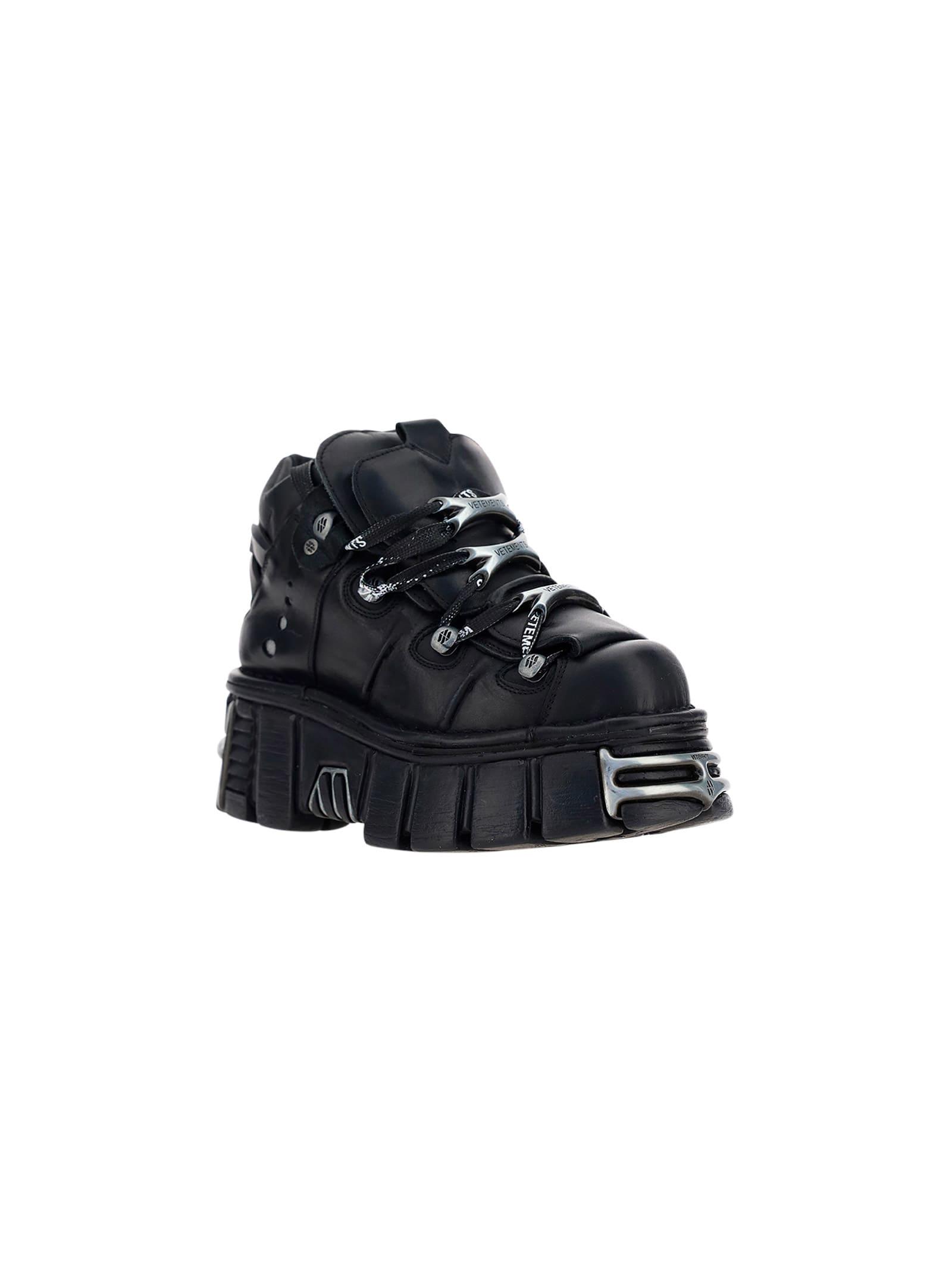 Vetements Leather New Rock Shoes in Nero (Black) - Save 70% | Lyst