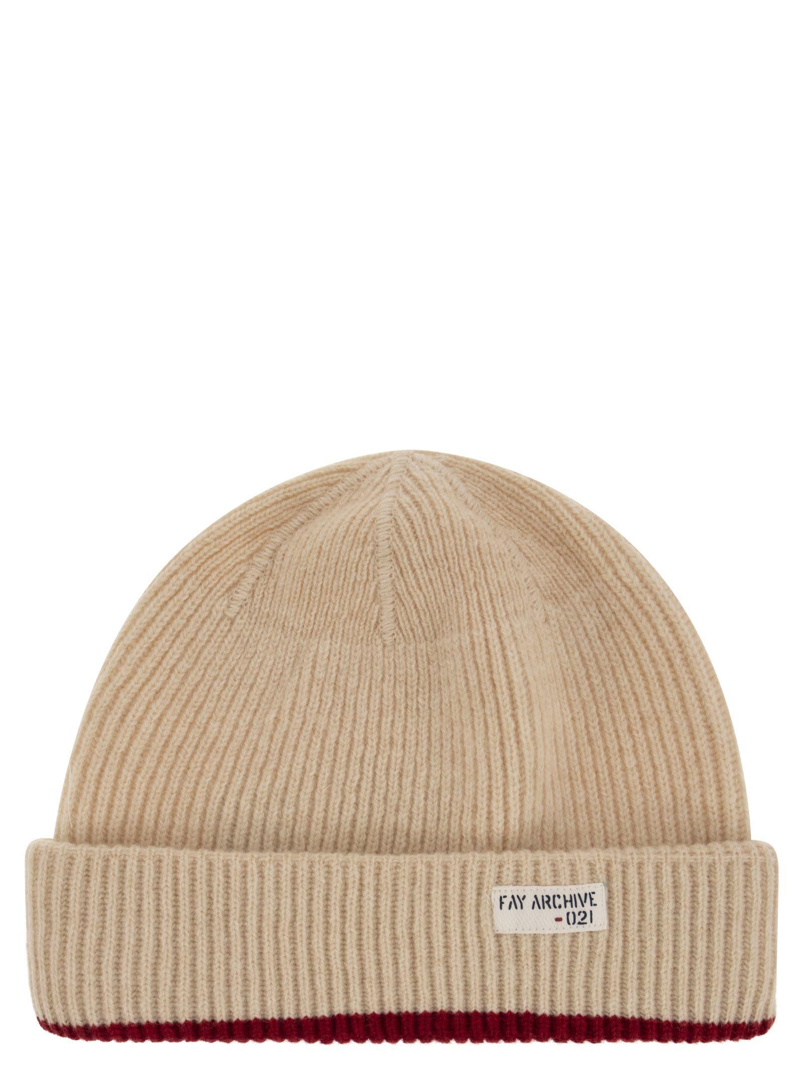 Fay English Rib Hat in Natural for Men | Lyst