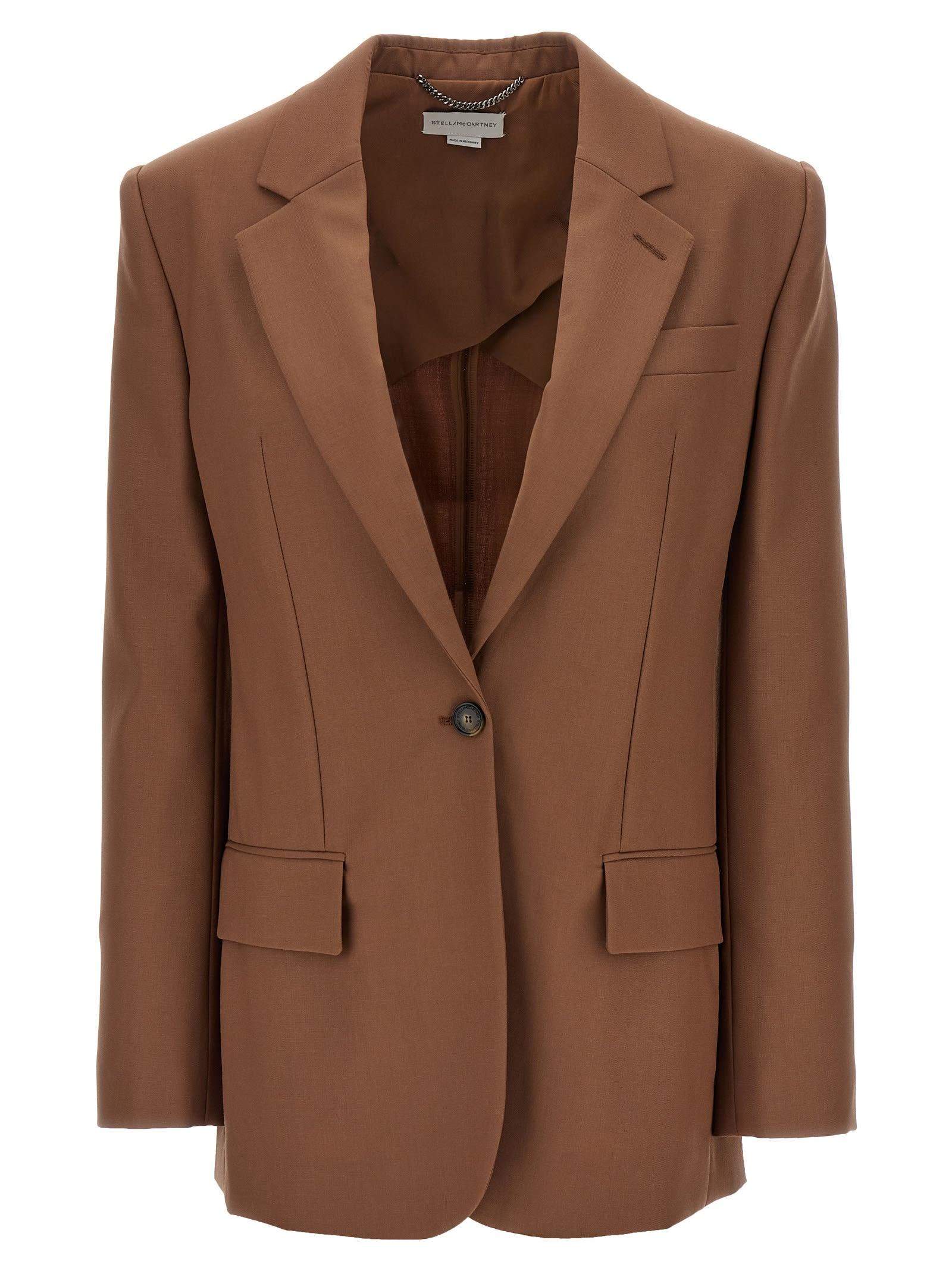 【送料&関税込】Stella McCartney Wool Single-breasted Blazer Single-breasted wool blazer in black - Stella Mc Cartney