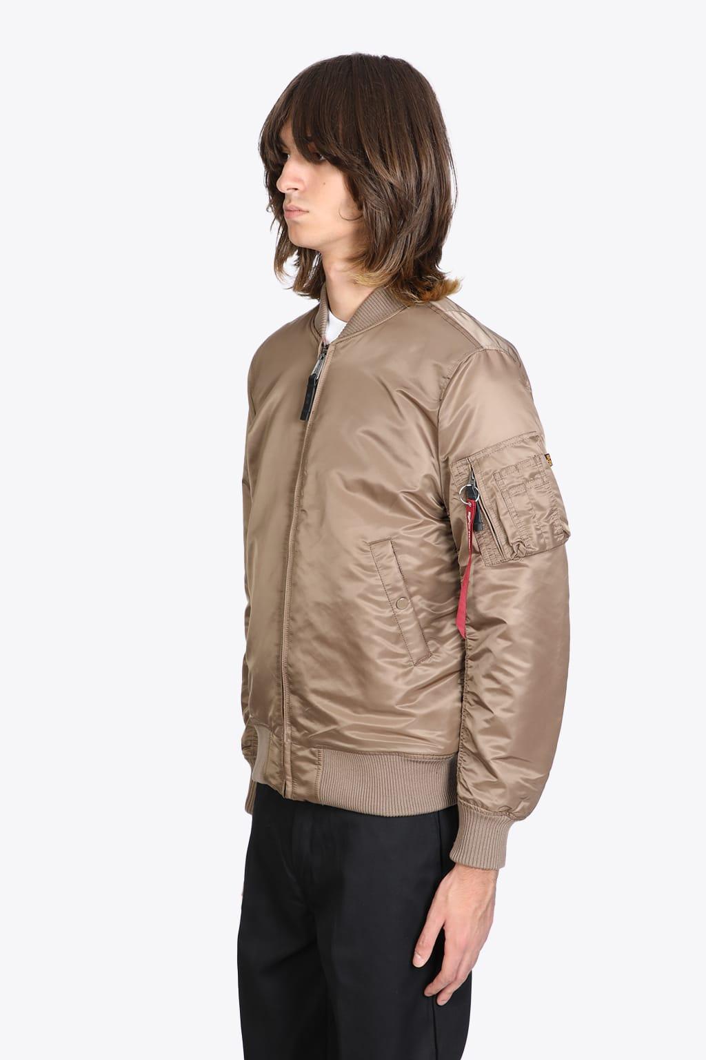 Alpha Industries Ma-1 Vf 59 Long Taupe Nylon Bomber Jacket - Ma-1 Vf 59  Long in Natural for Men | Lyst