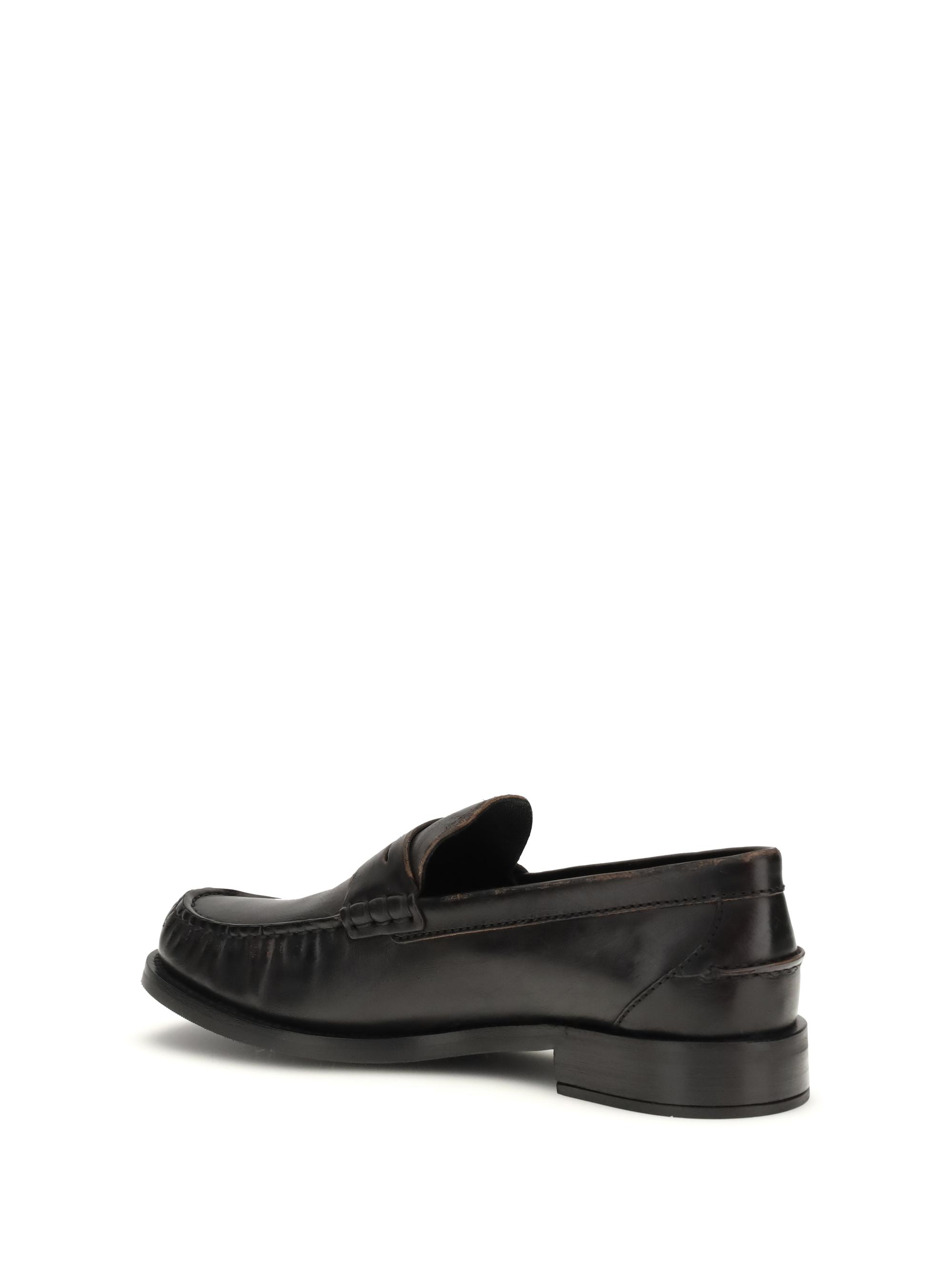Prada Black Calf Leather Bos Taurus Platform Men\'s Loafers Prada Black Calf Leather Loafers With Chunky Heel - NWT main image 2