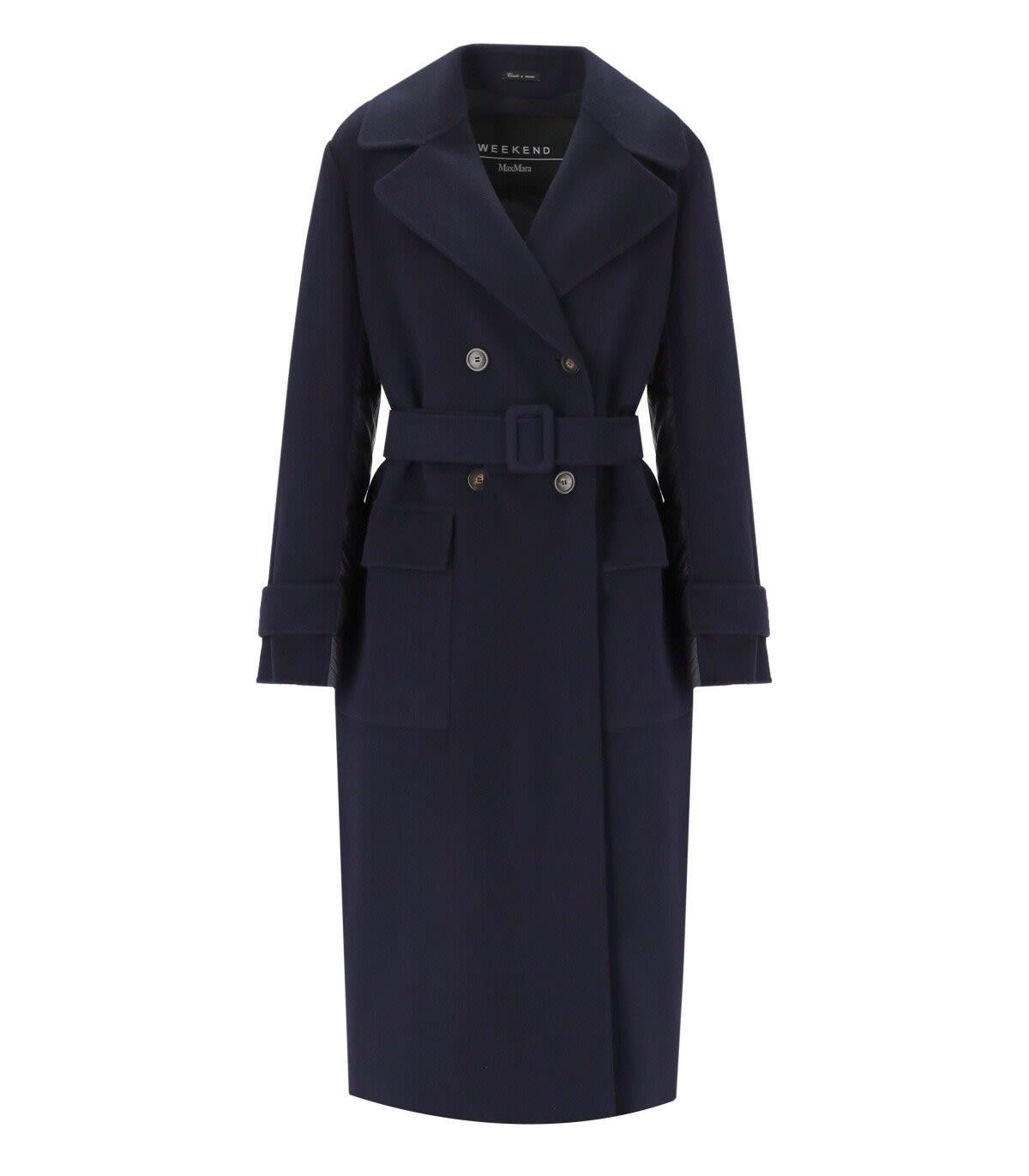Weekend by Maxmara Tronto Blue Trench Coat | Lyst