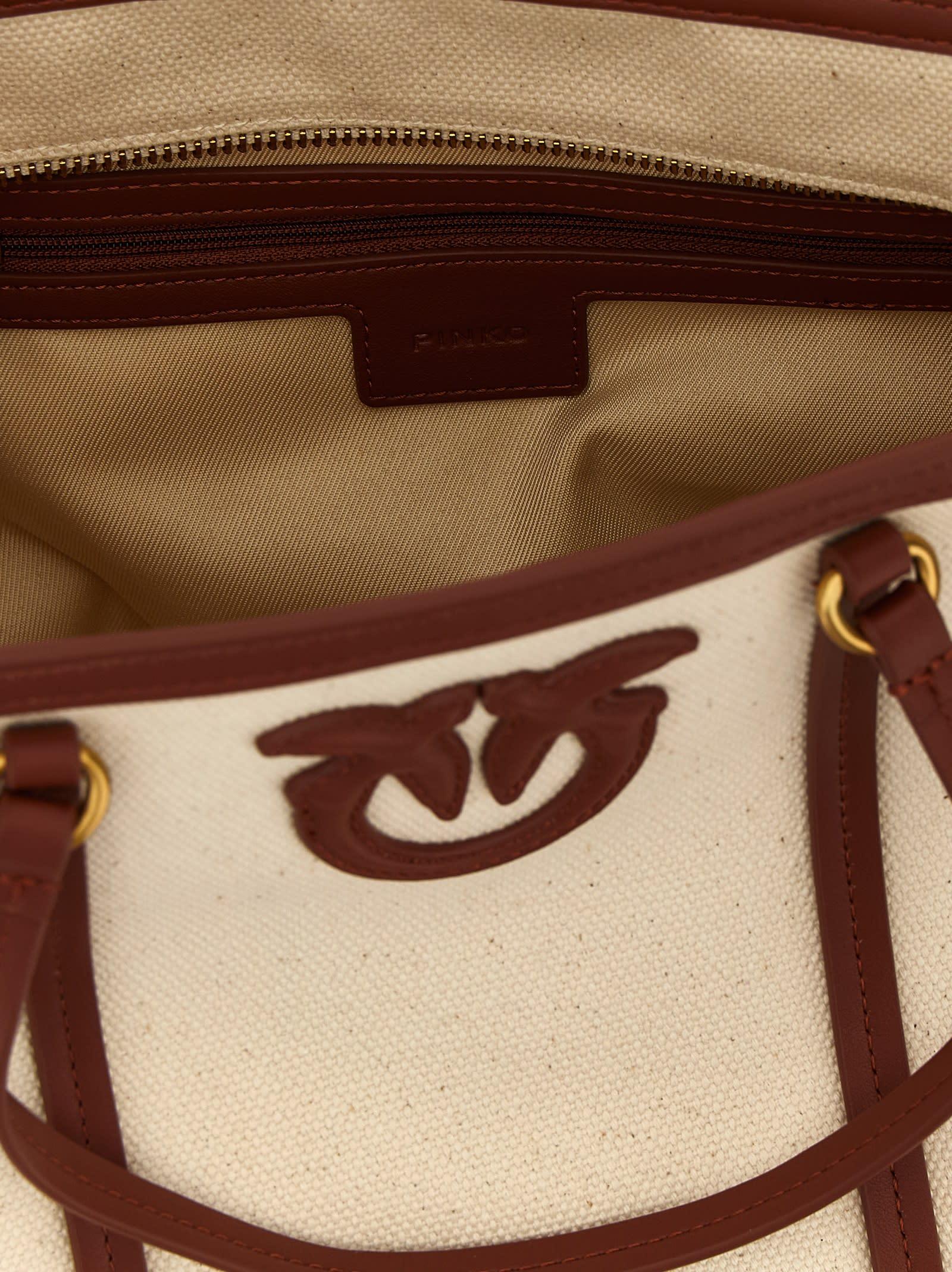 トートバッグ PINKO Mini shopping bag Pinko 'Miranda' Small Shopping Bag in Brown | Lyst