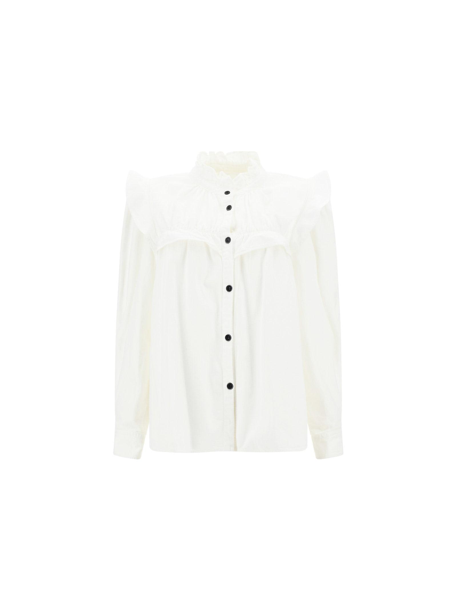 Étoile Isabel Marant Idety Shirt in White | Lyst