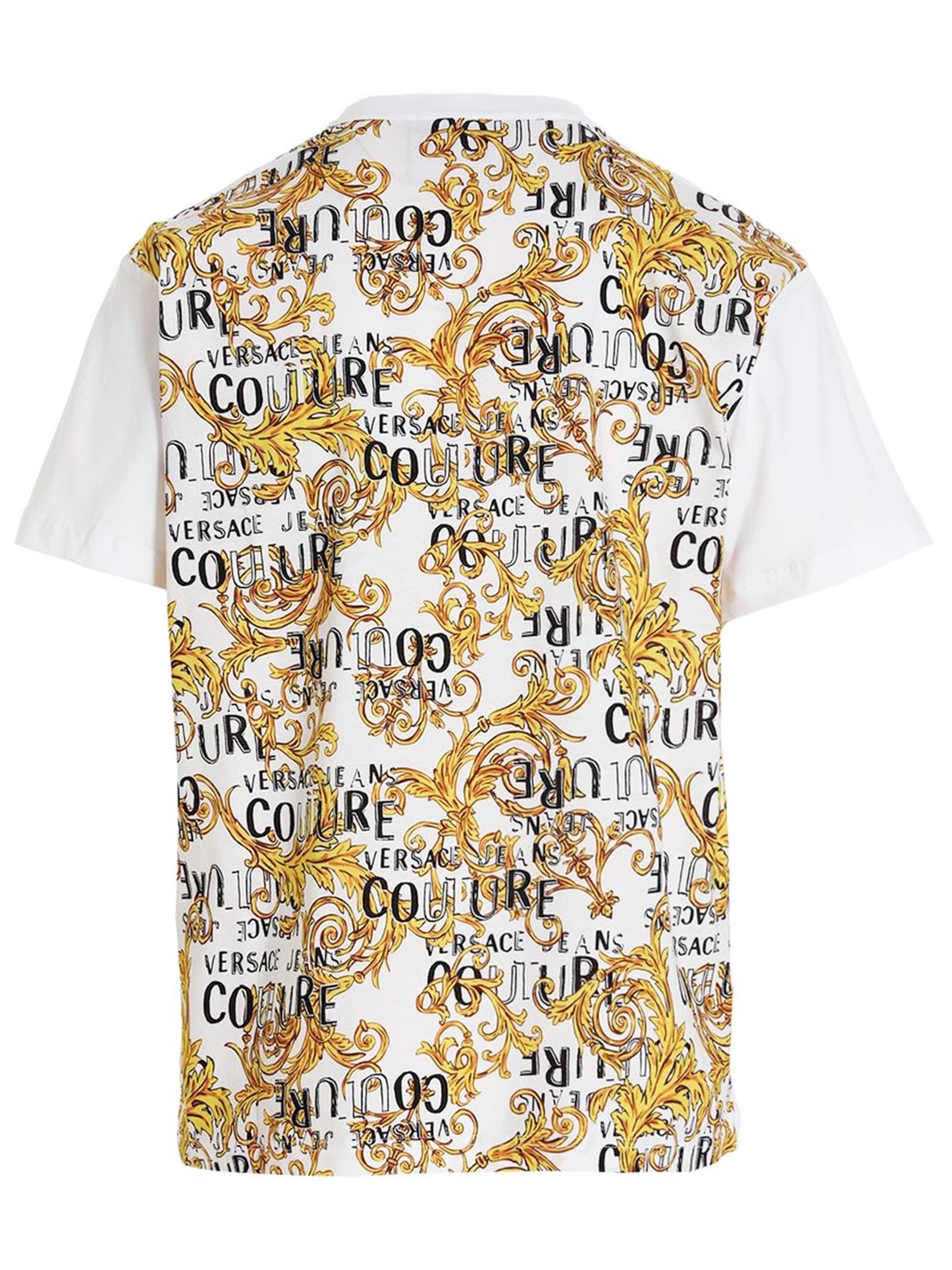 Versace Jeans Couture White Cotton T-shirt for Men | Lyst