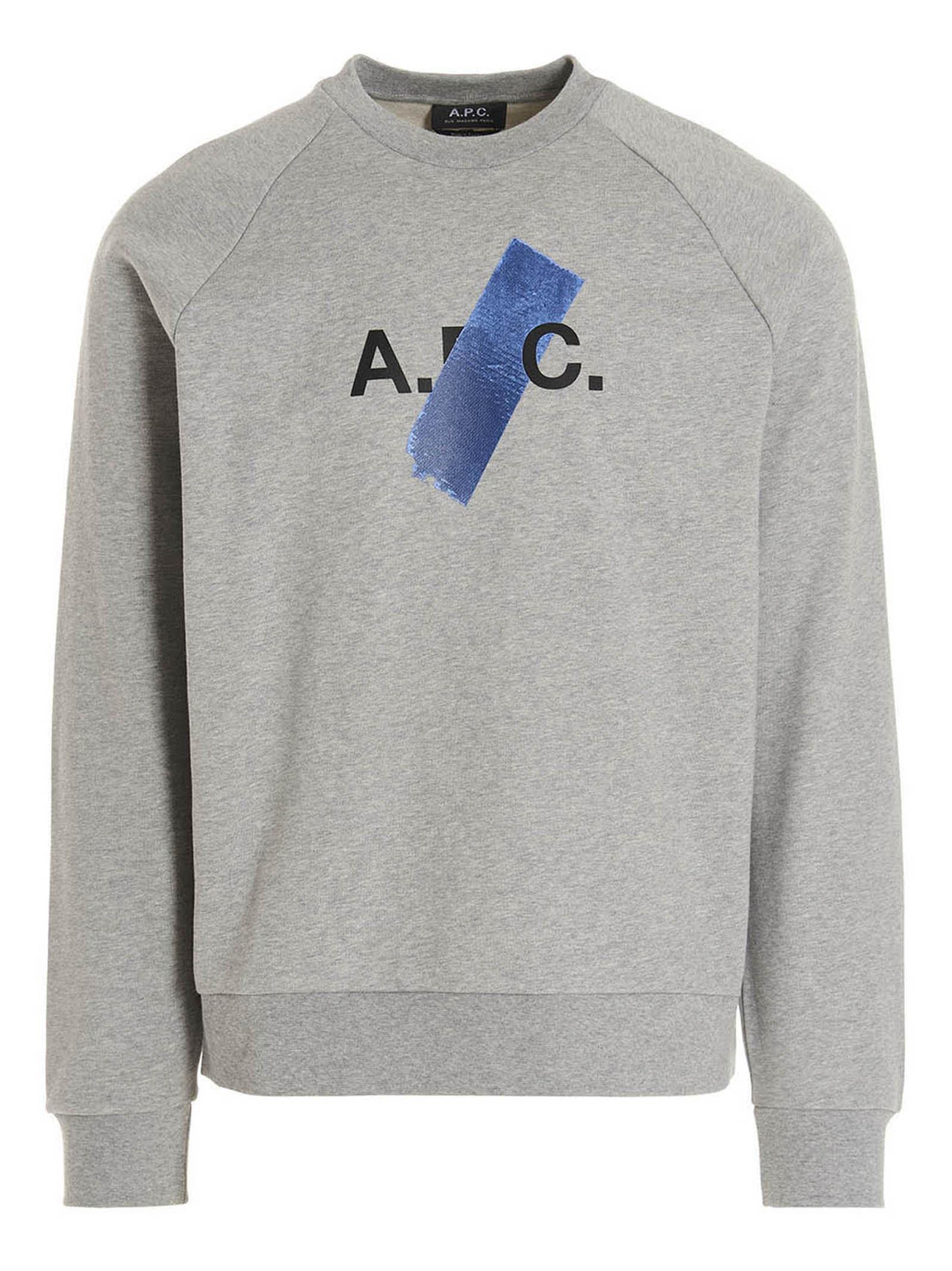 Grey for Men Mens Activewear gym and workout clothes A.P.C A.P.C gym and workout clothes Activewear Cotton Shiba H Sweatshirt in Grey 