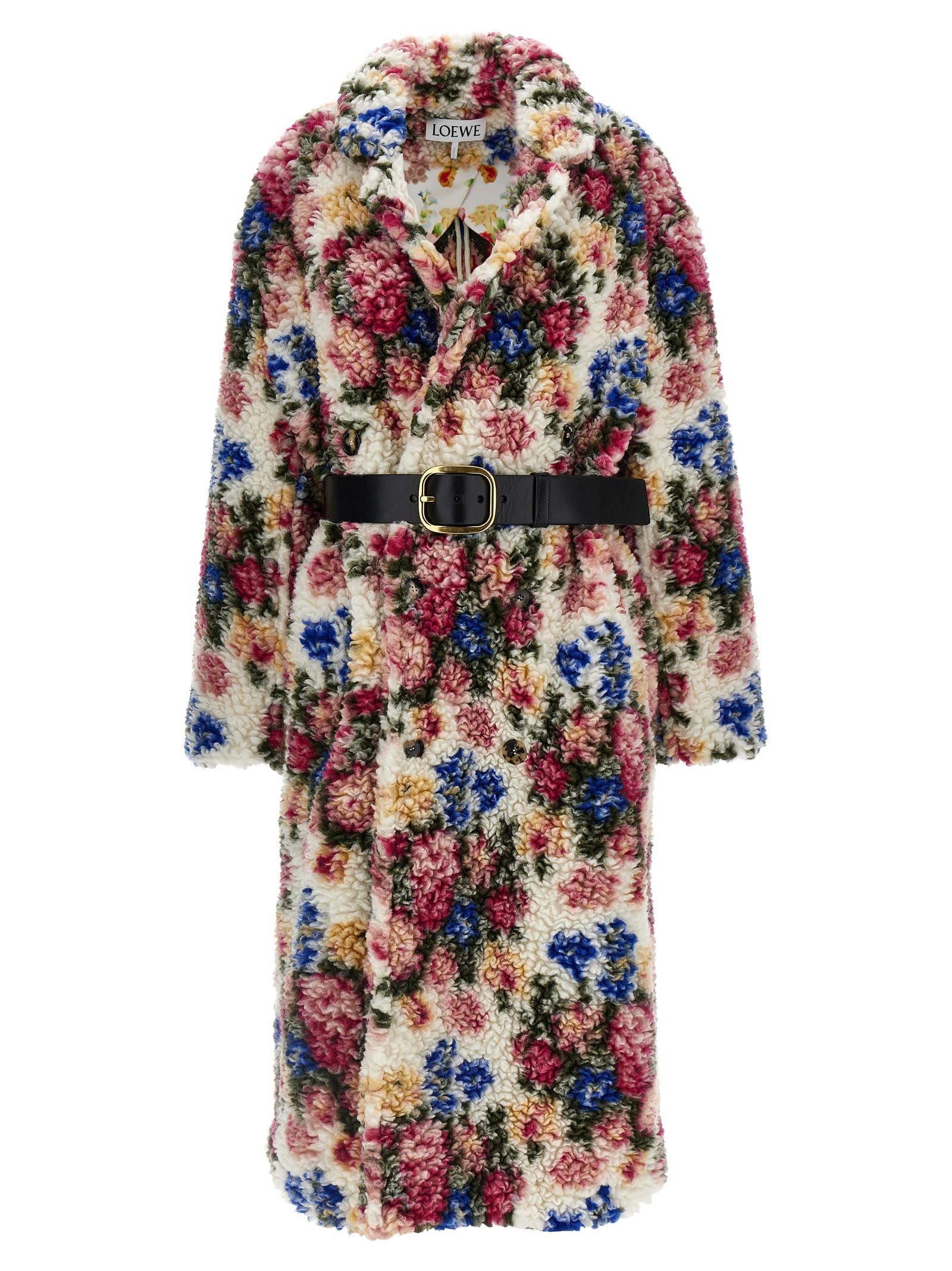Loewe Jacquard Floral Bouquet Coat | Lyst
