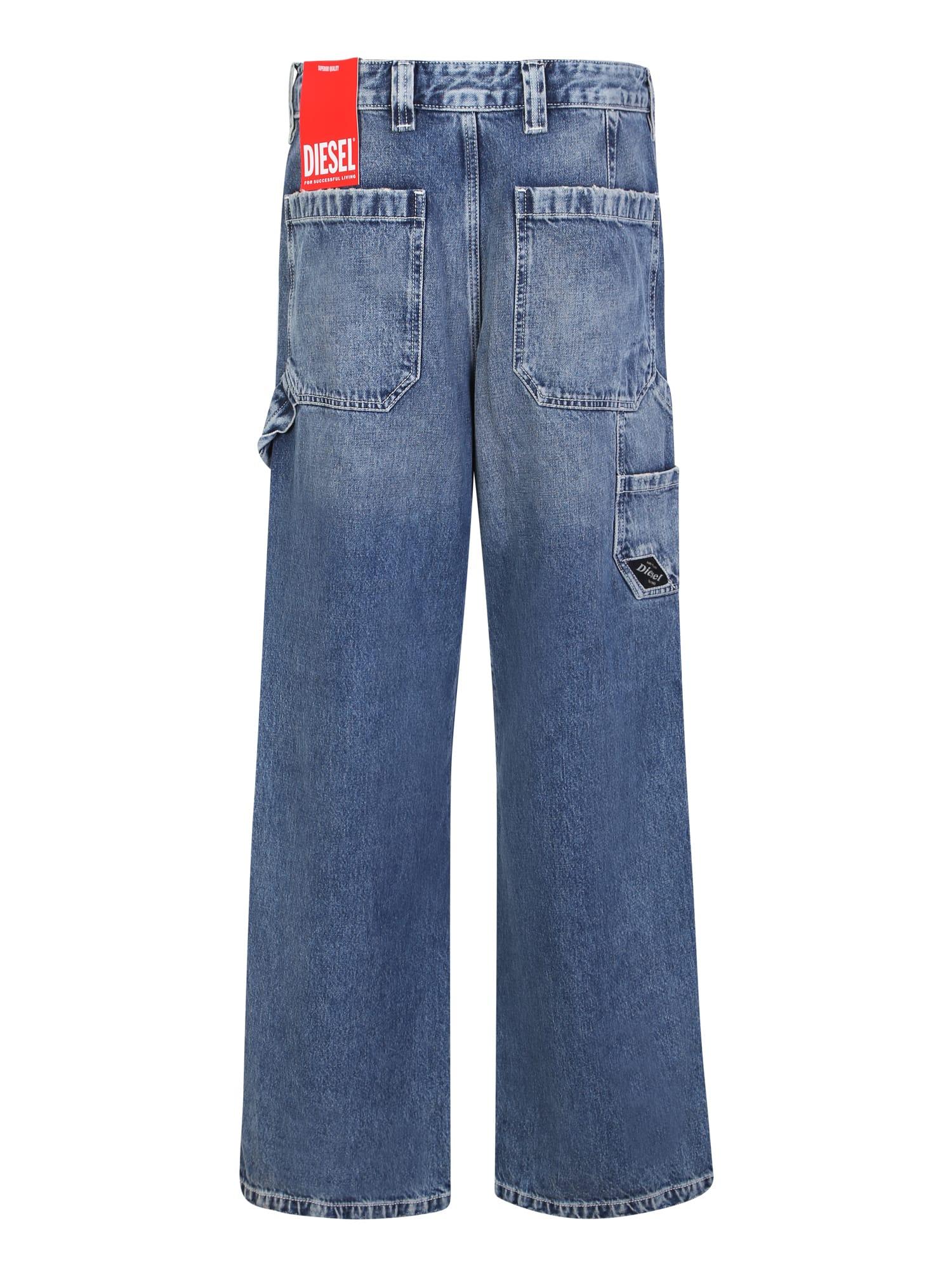 DIESEL Baggy Jeans in Blue for Men | Lyst