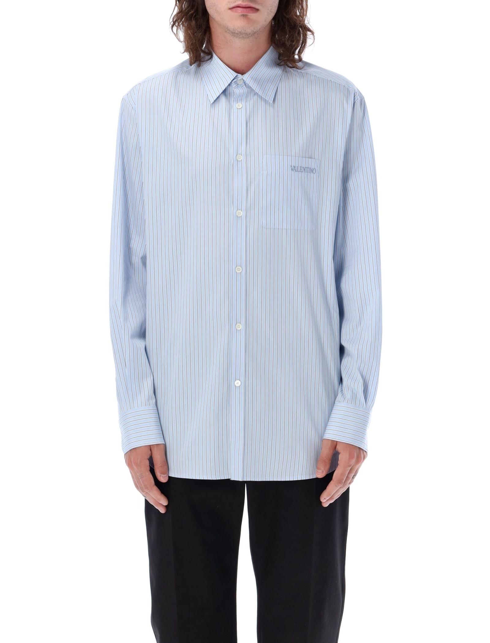 Valentino Garavani stripe-print short-sleeved Shirt - Farfetch