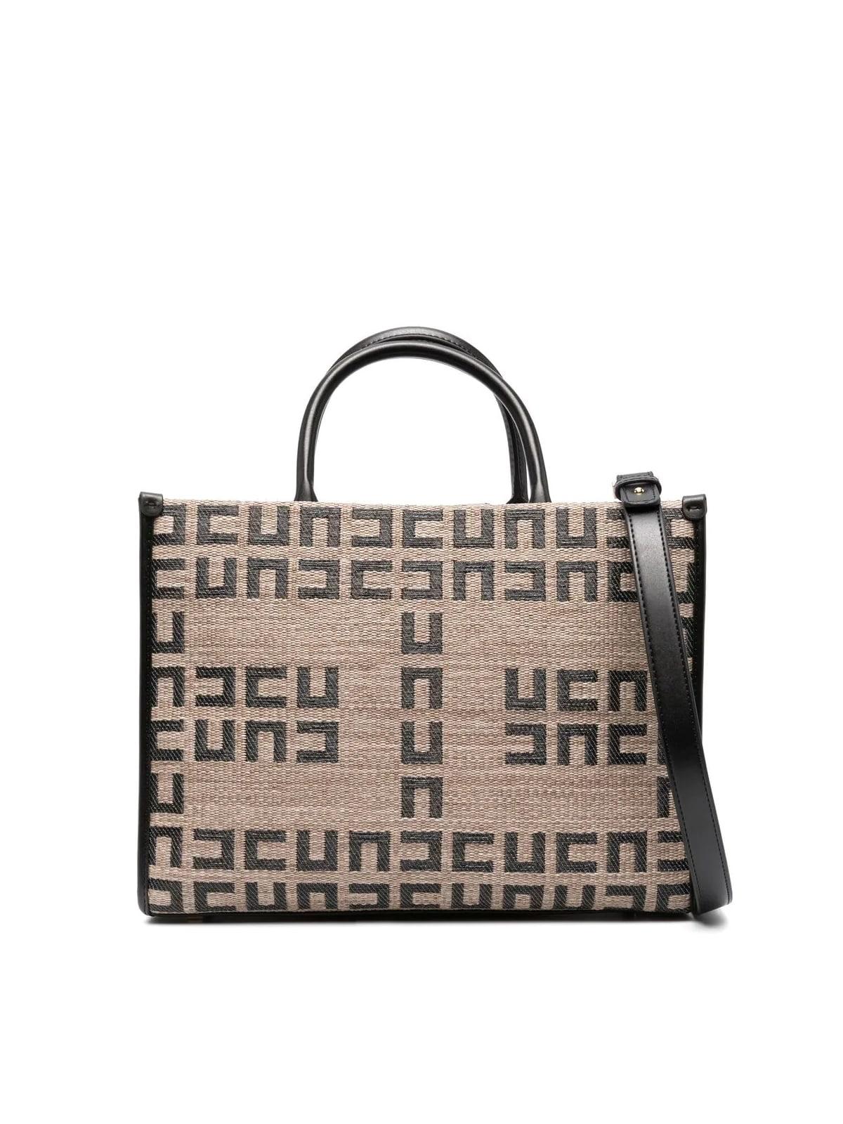 Elisabetta Franchi Big Shopping Bag With Logo All Over