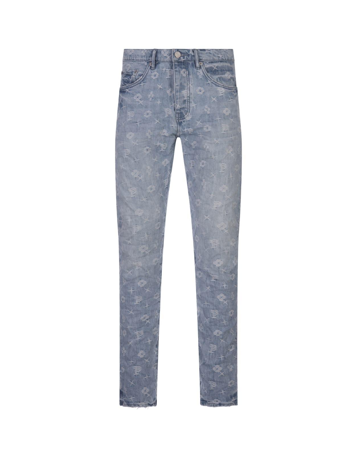 Purple Brand P005 Monogram Jeans in Blue for Men | Lyst