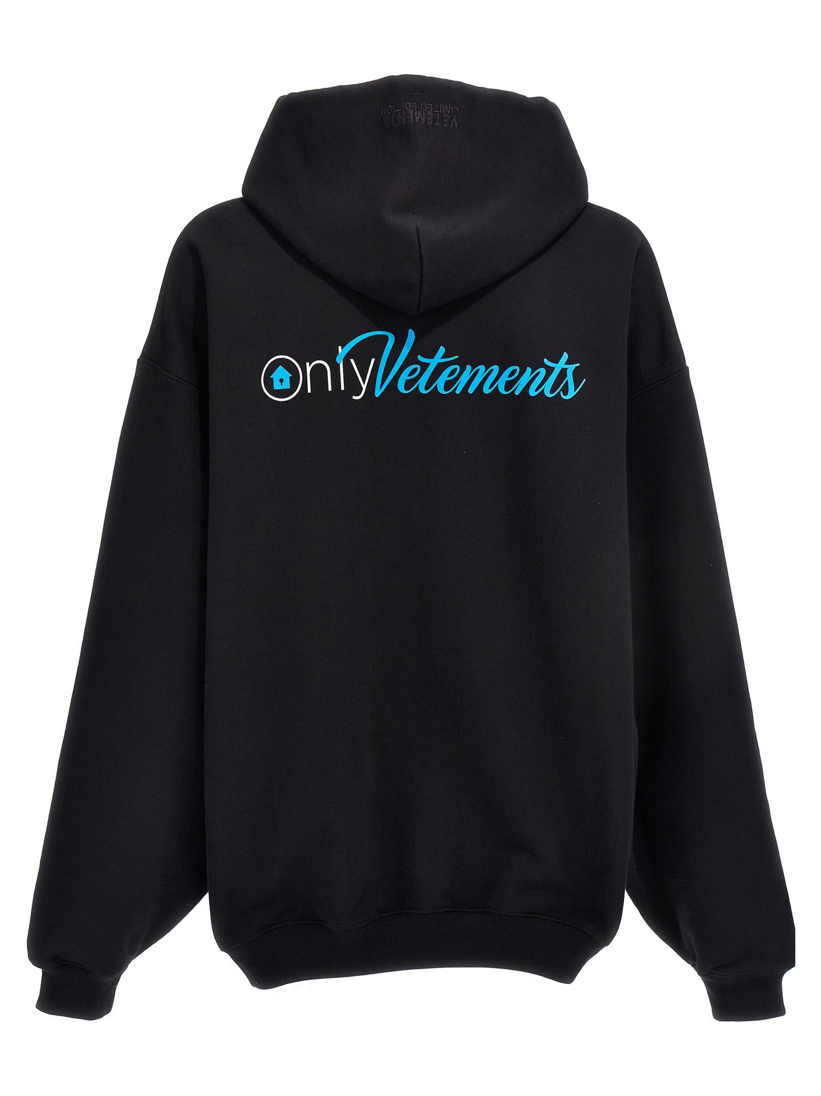Vetements Only Sweatshirt in Black | Lyst