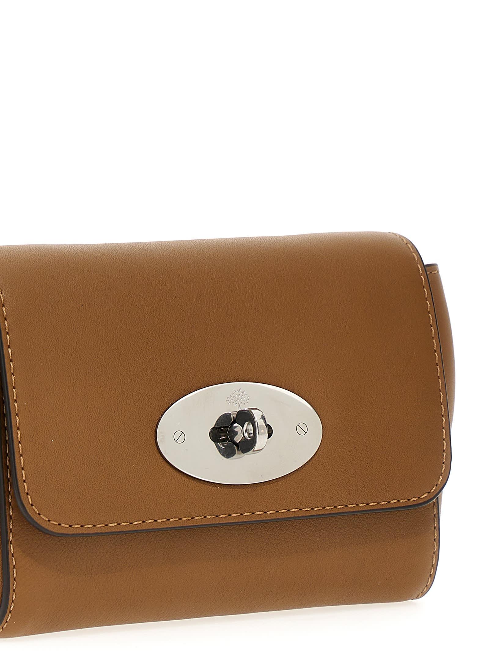 Mulberry Lily Crossbody Bag In Leather Woman in Brown