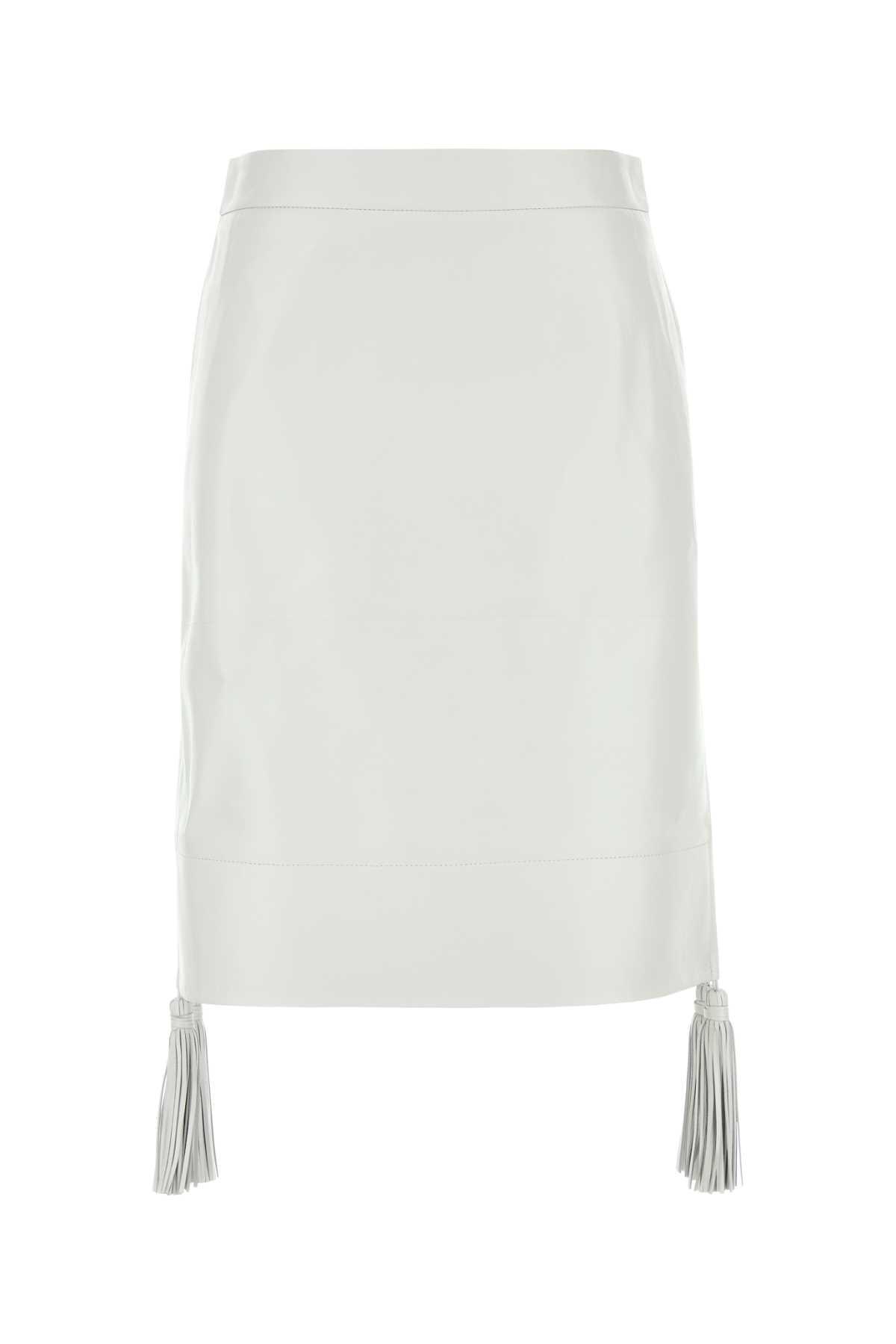 【SALE!!】BOTTEGAVENETA スカート Bottega Veneta Lightweight Viscose Loops Skirt in Chalk | FWRD