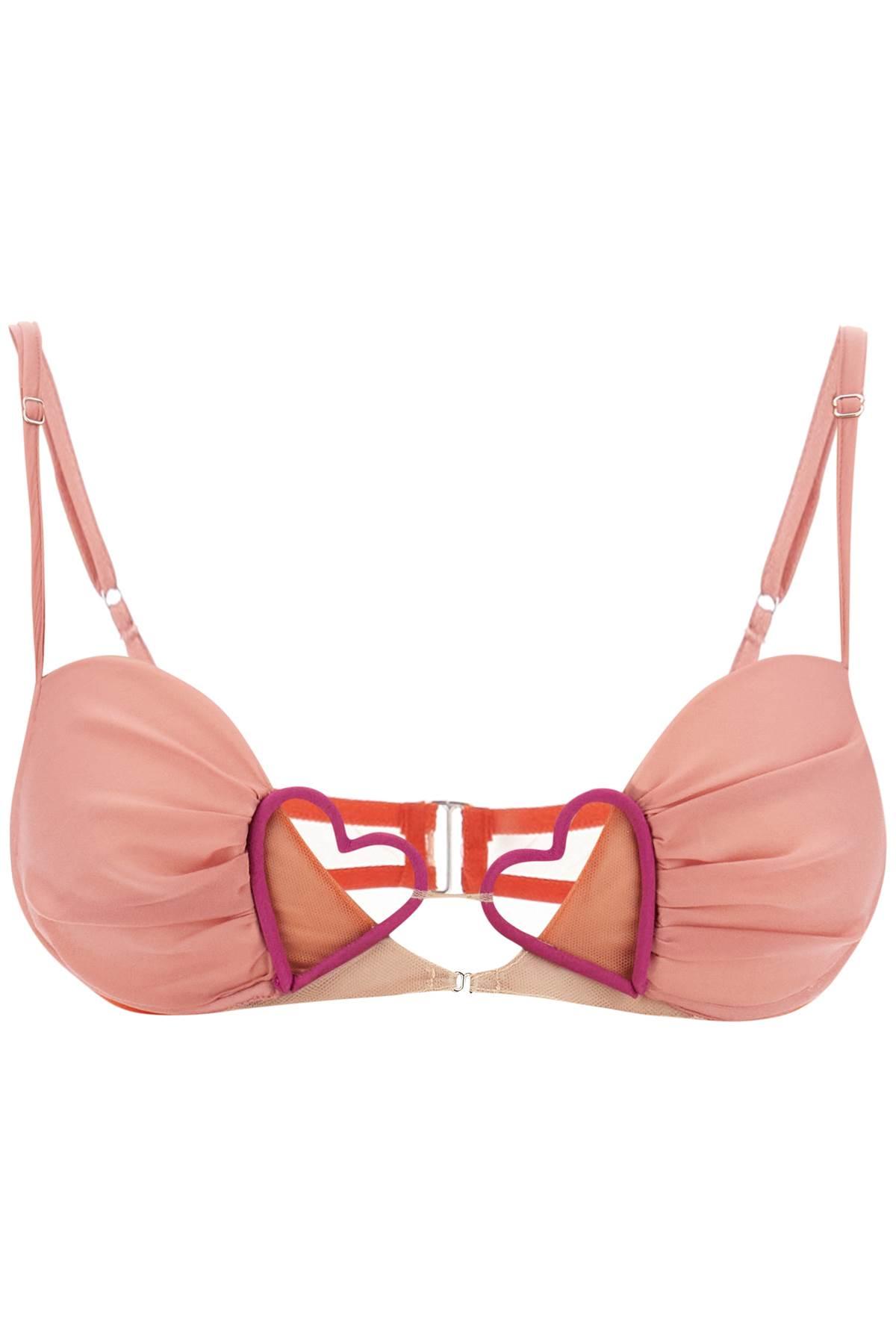スーツ Nensi Dojaka Pink stretch chiffon bra (NDSS23LIN003 BLOSSM) nensi-dojaka-AUTUMN-GLAZE-Pink