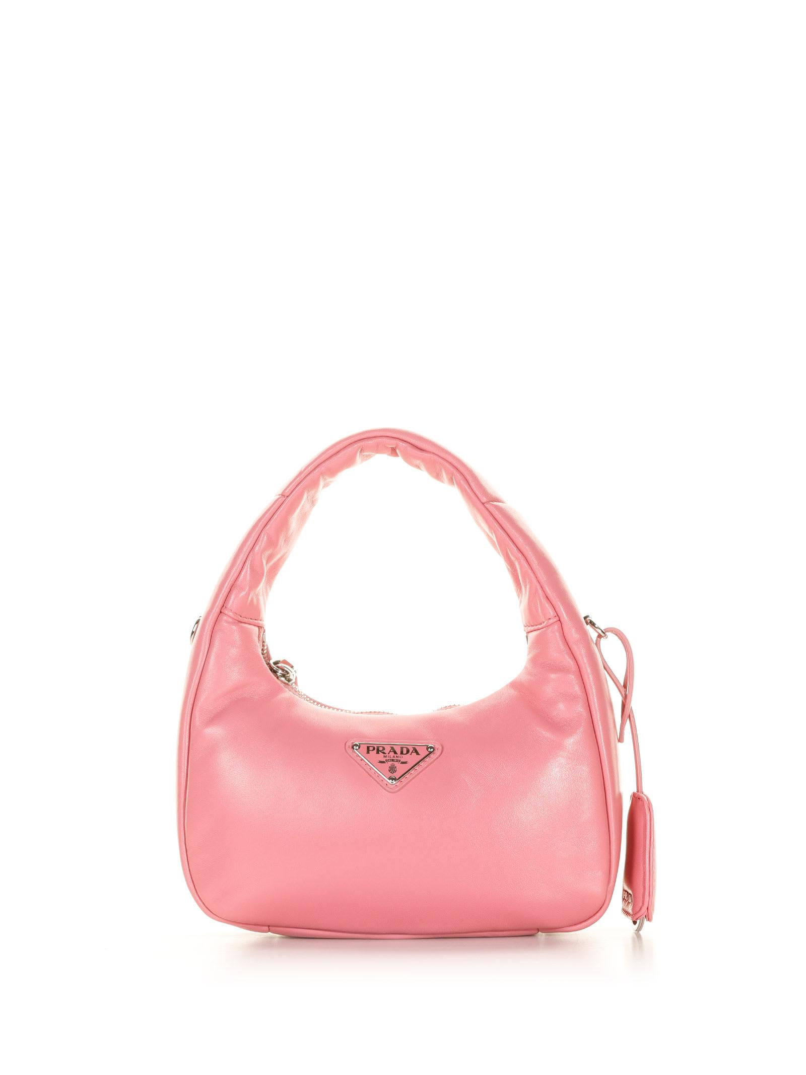 Prada Soft Bag Leather in Pink | Lyst