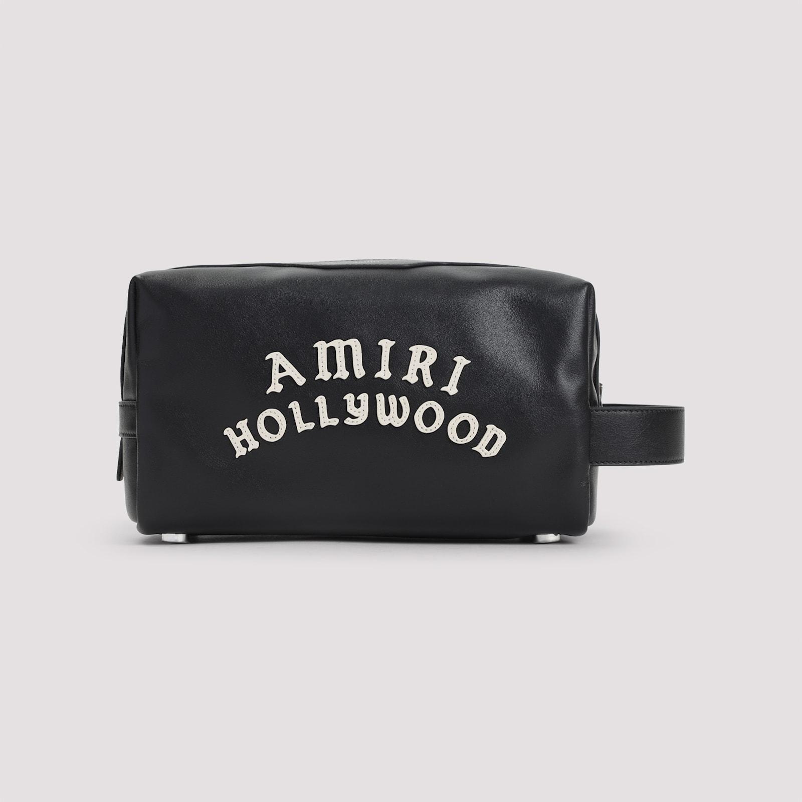 雑貨・その他 AMIRI Amiri Hollywood Dopp Kit Pouch (AMBGMI1003 BLACK) Amiri Hollywood Dopp Kit Pouch - Black - Men | AMBGMI1003BLACK