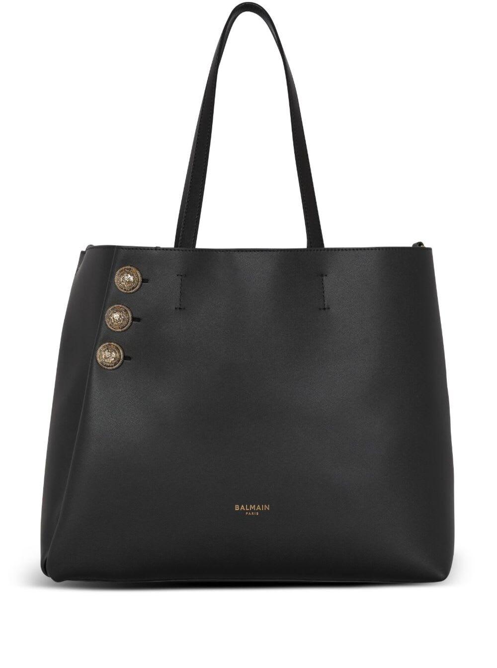 Balmain studded deals leather shoulder bag