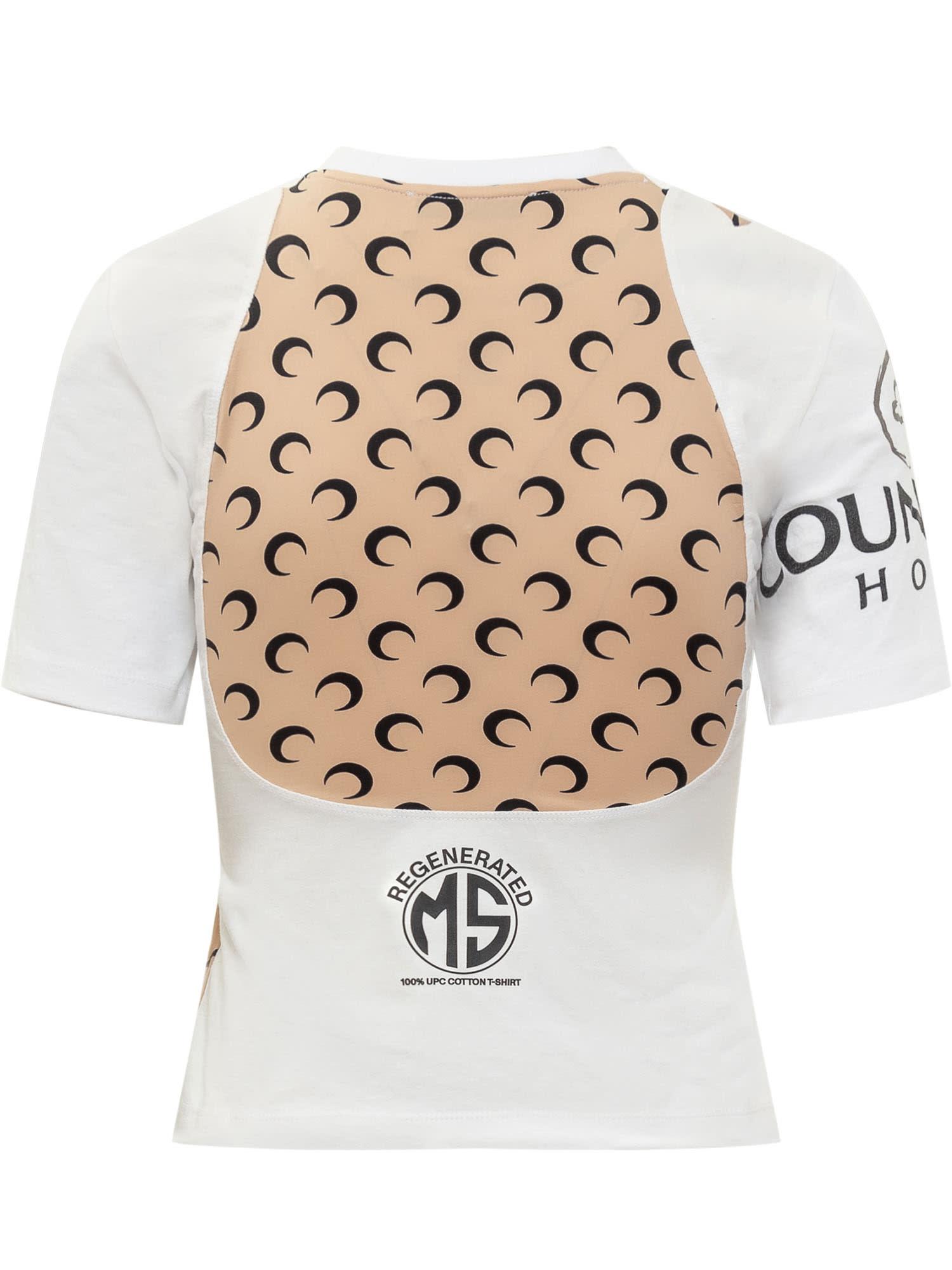 Marine Serre Baby Moon T-Shirt in White | Lyst