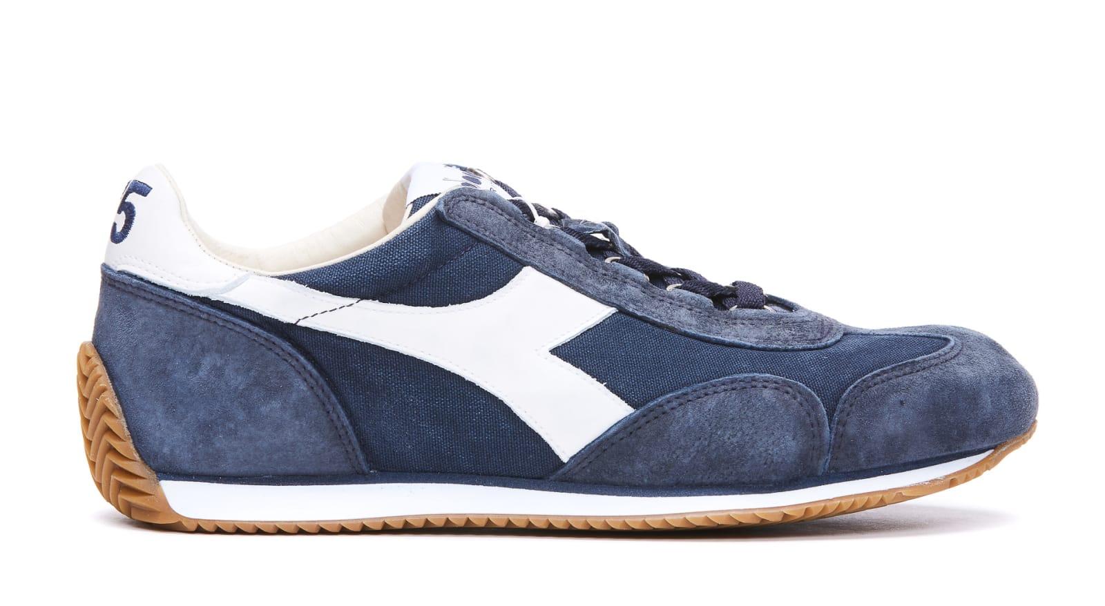 Diadora Equipe H Canvas Stone Wash Sneakers in Blue for Men | Lyst
