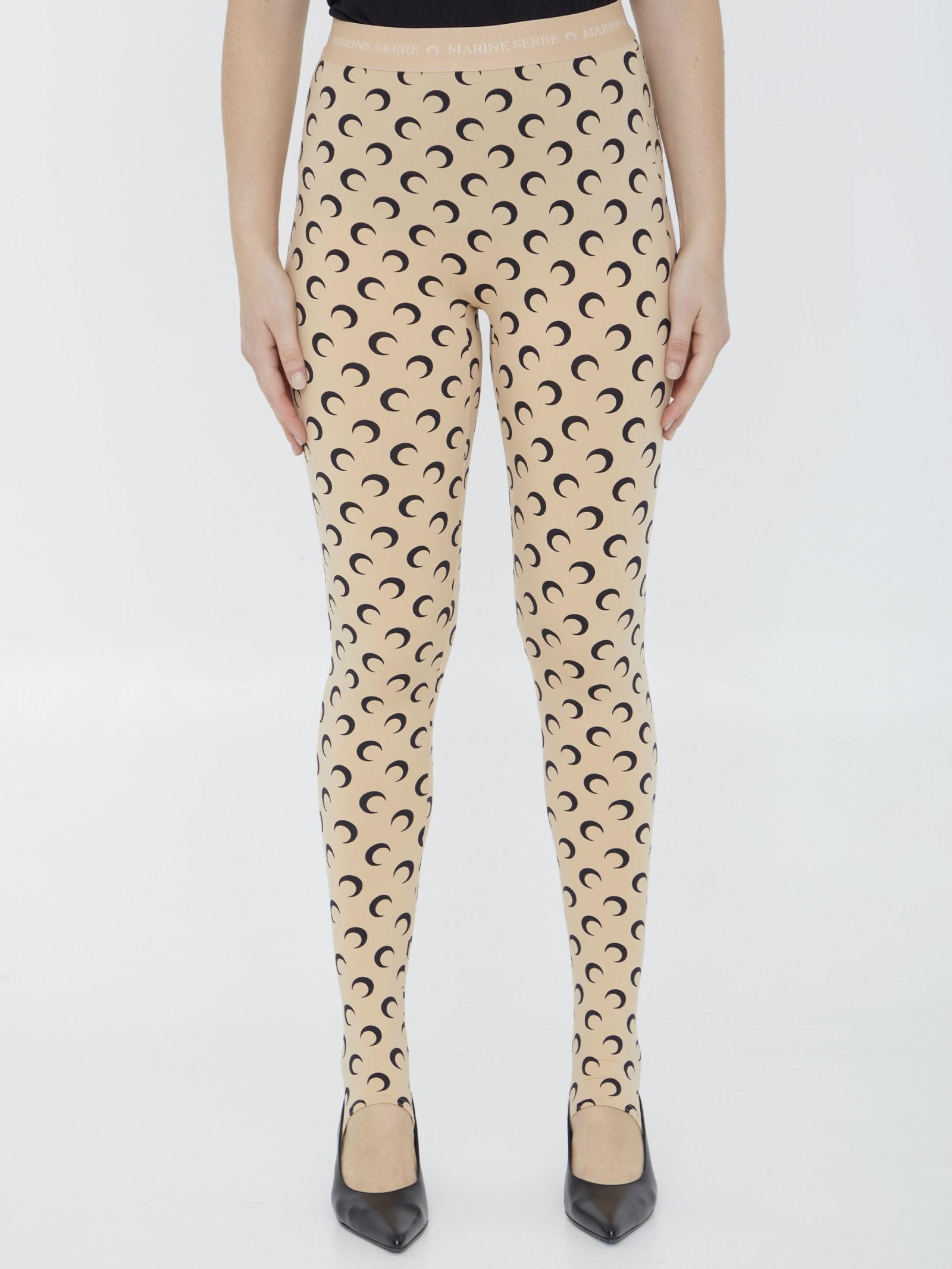 Marine Serre All Over Moon leggings in Natural Lyst UK