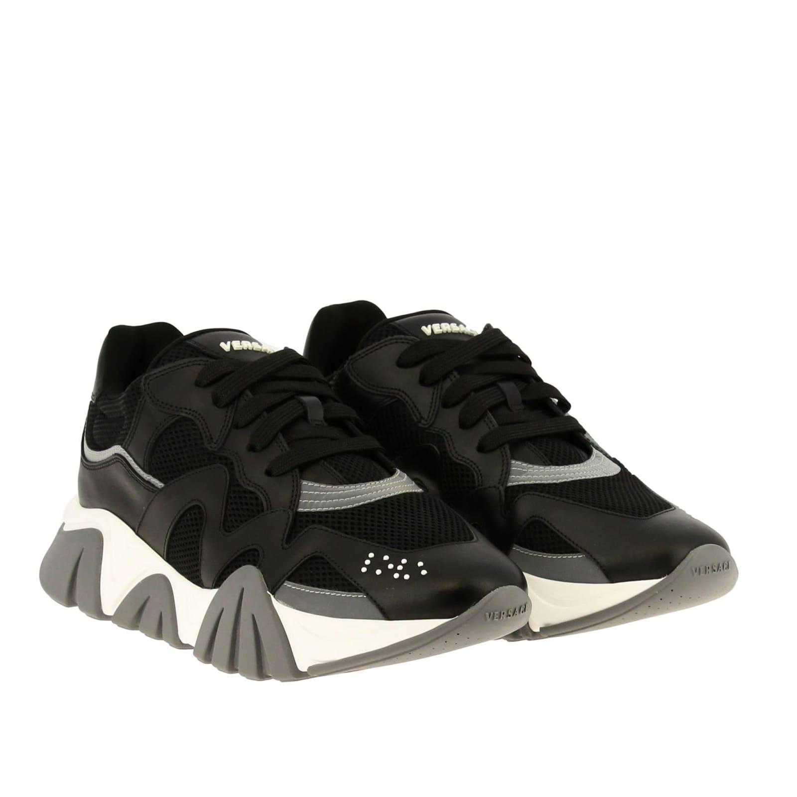 Versace Squalo Sneakers in Black for Men | Lyst