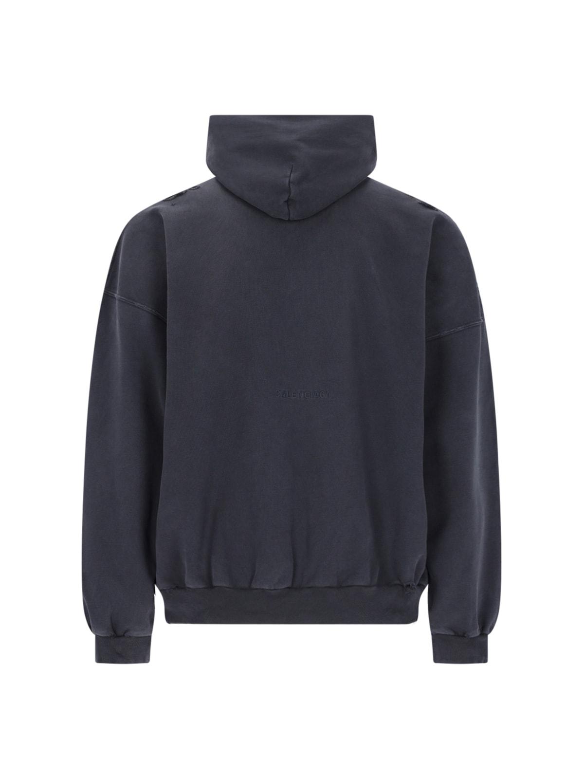 Balenciaga Paris Liberty Hoodie in Blue for Men | Lyst