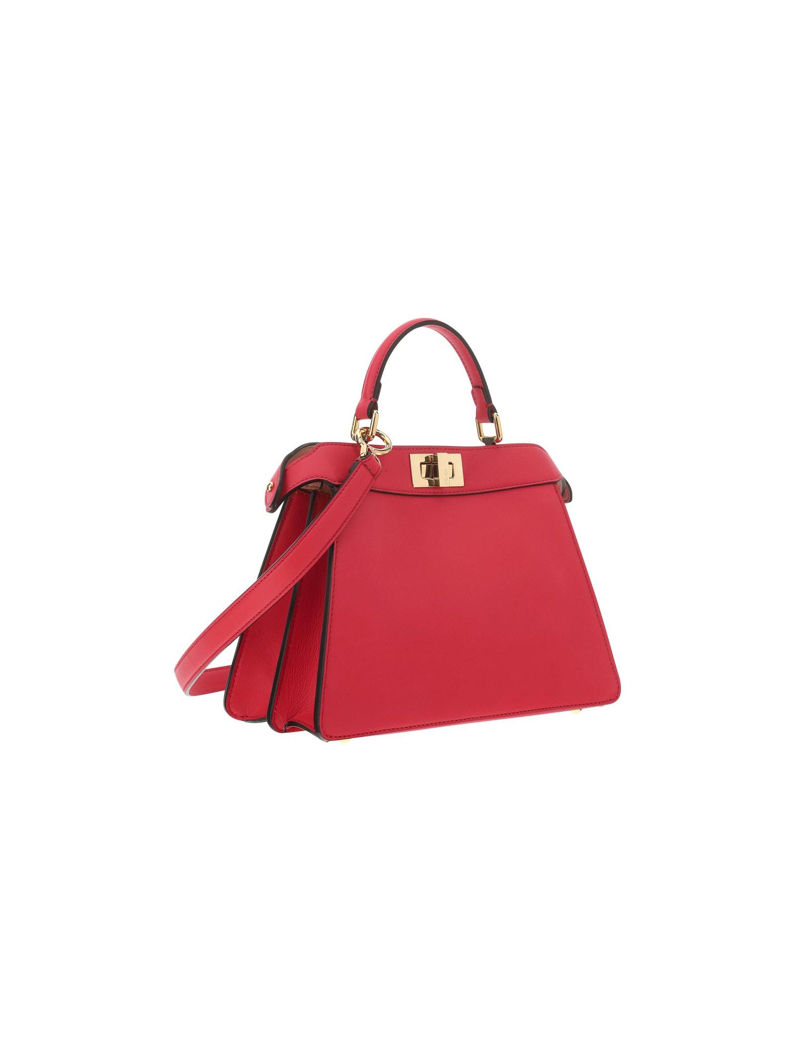 Fendi peekaboo mini hot sale red