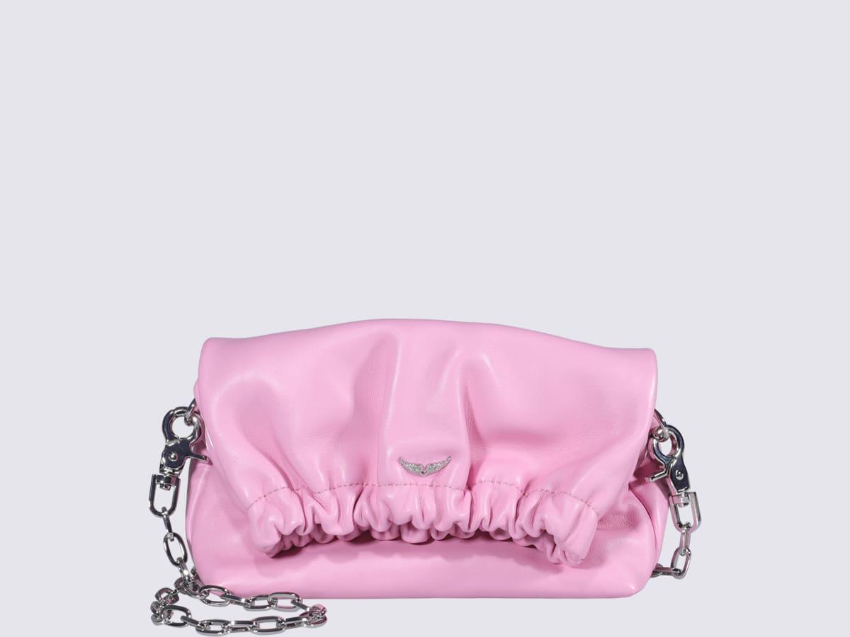 Zadig&Voltaire Mini Leather Shoulder Bag - Pink