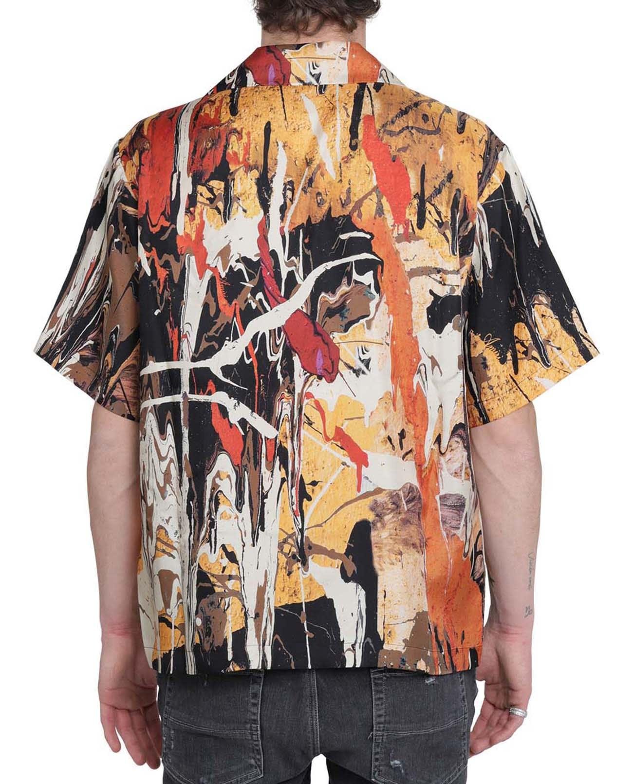 Buy Shirts Amiri paint splatter bowling shirt (MSS034-056